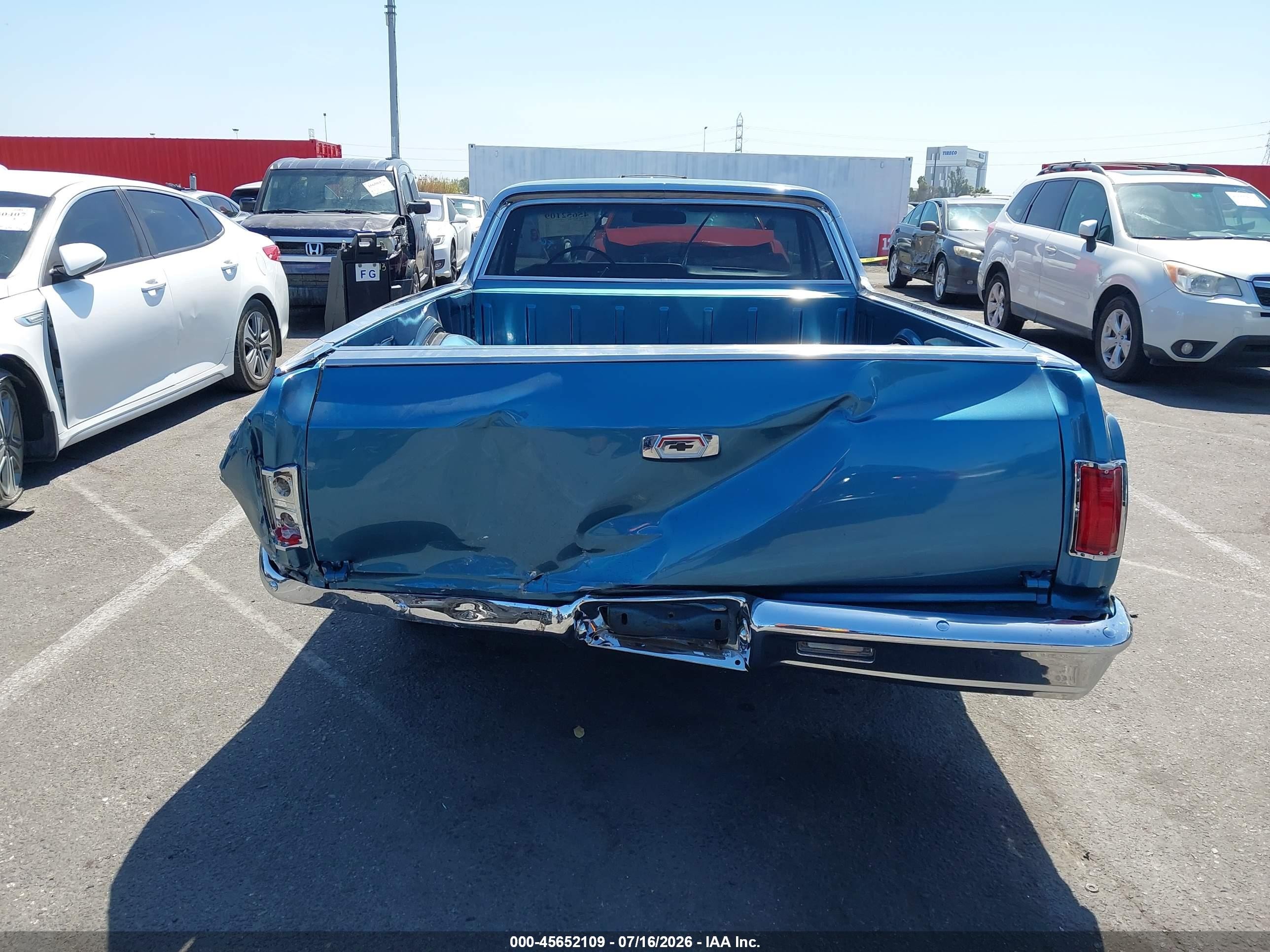 1965 Chevrolet El Camino   Blue vin: 0000136805Z145847
