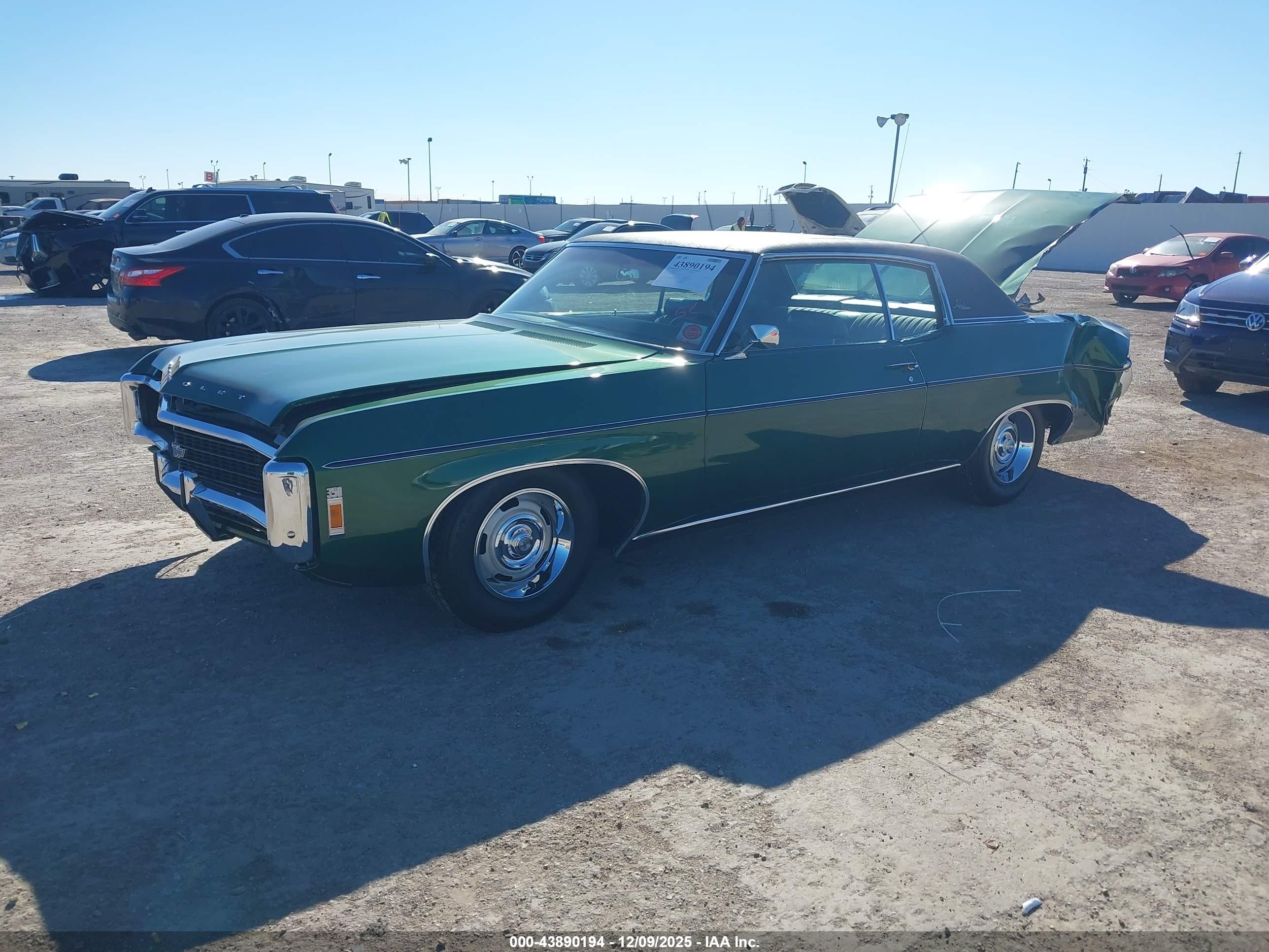 1969 Chevrolet Impala   Зеленый vin: 164479R011505    