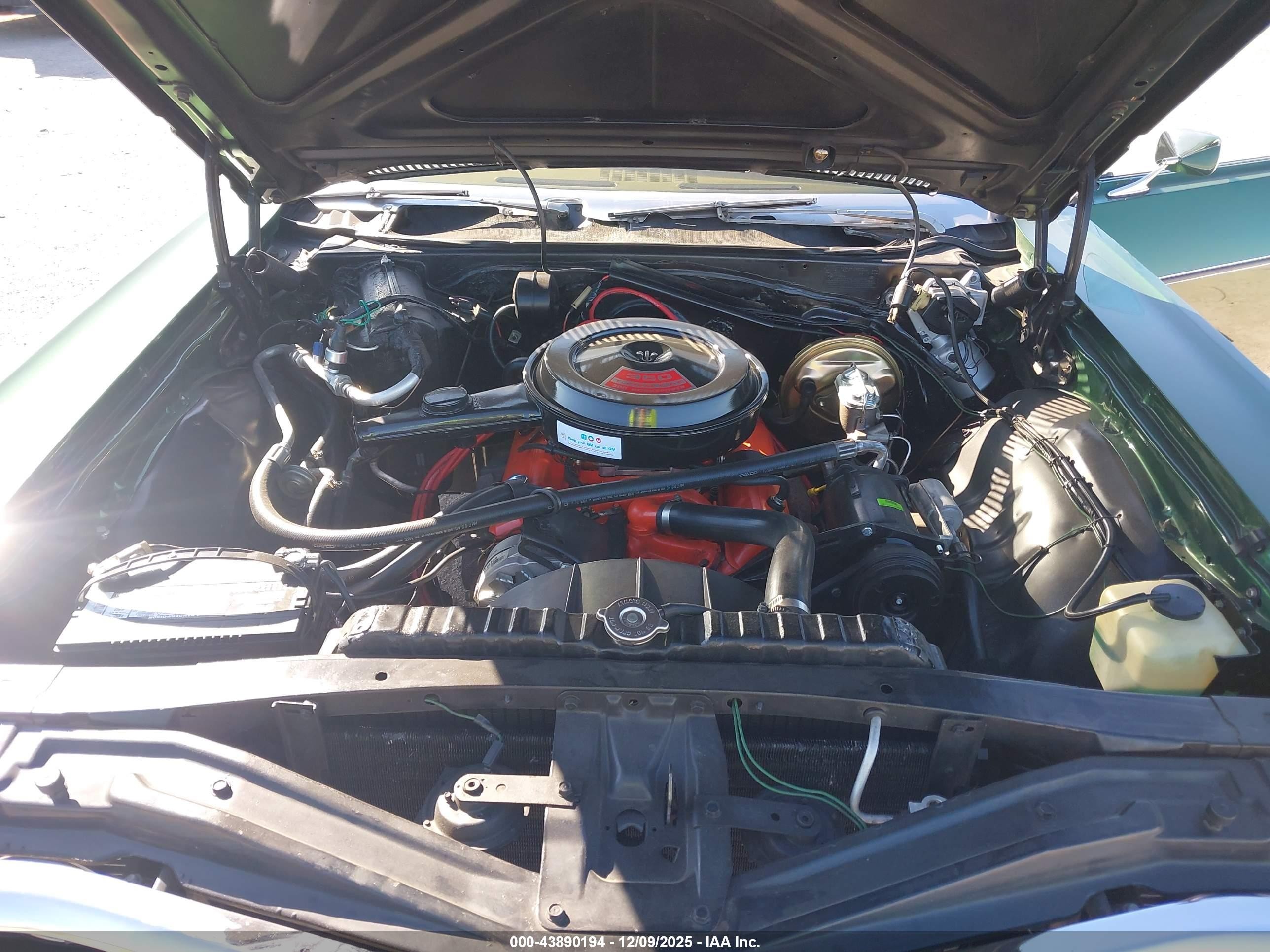 1969 Chevrolet Impala   Зеленый vin: 164479R011505    
