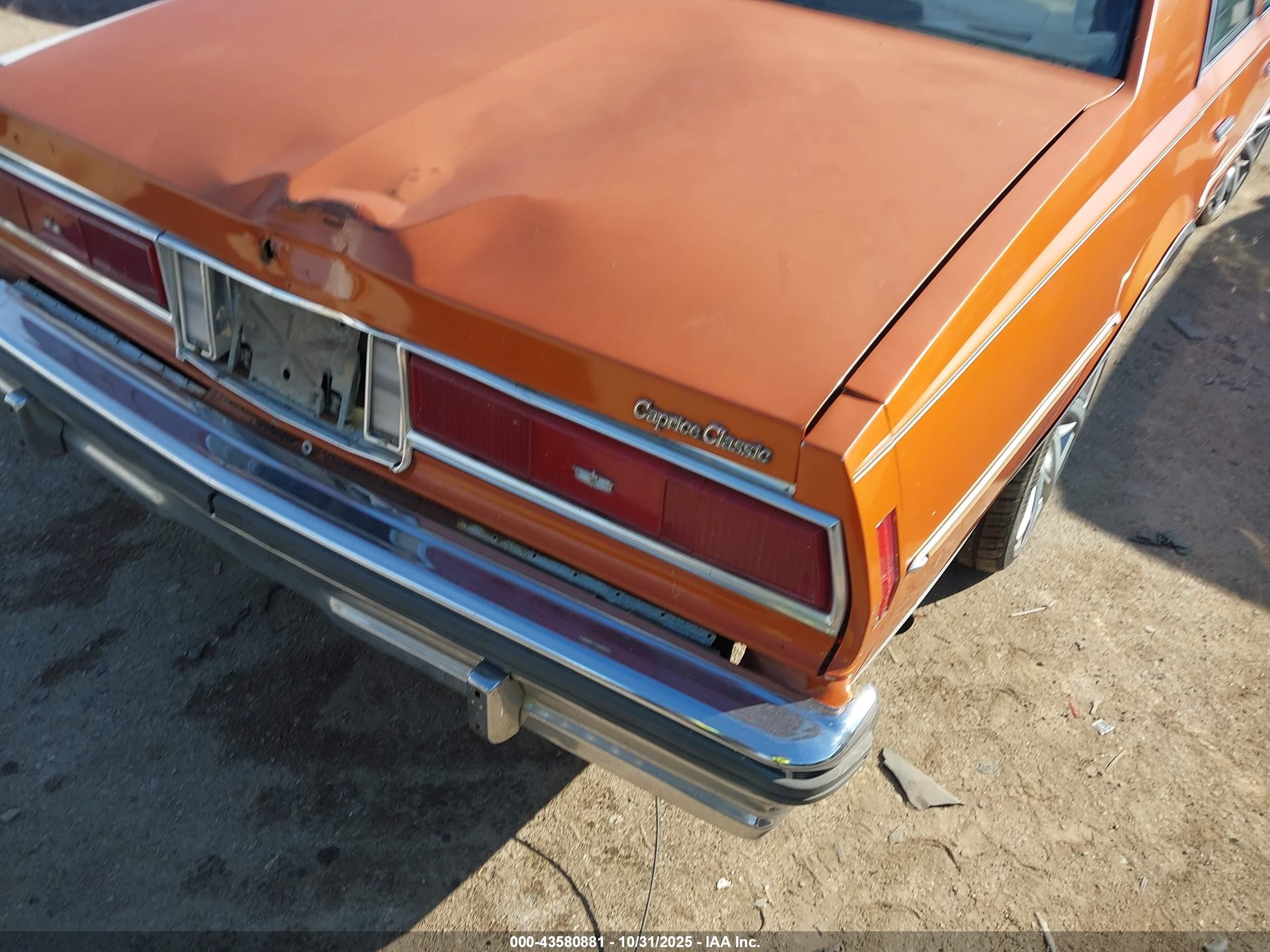 1977 Chevrolet Caprice   Orange vin: 00001N69L7S211531