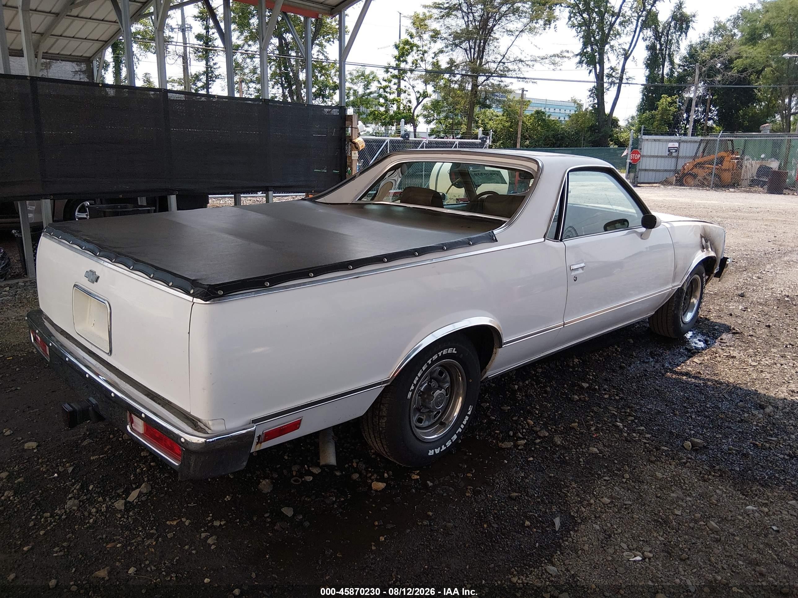1980 Chev El Camino   White vin: 00001W80KAD426046