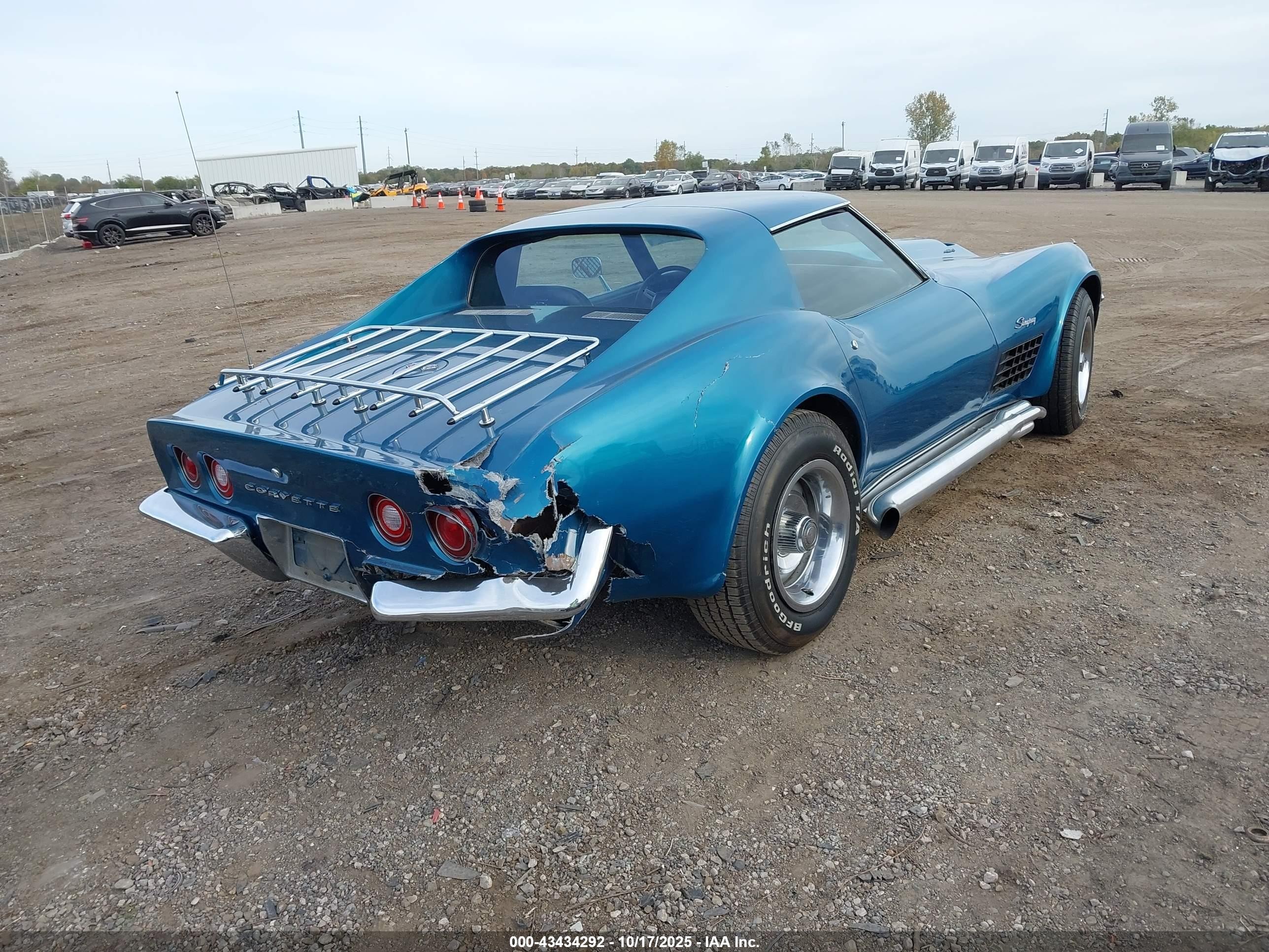 1972 Chevrolet Corvette   Blue vin: 00001Z37W2S525154