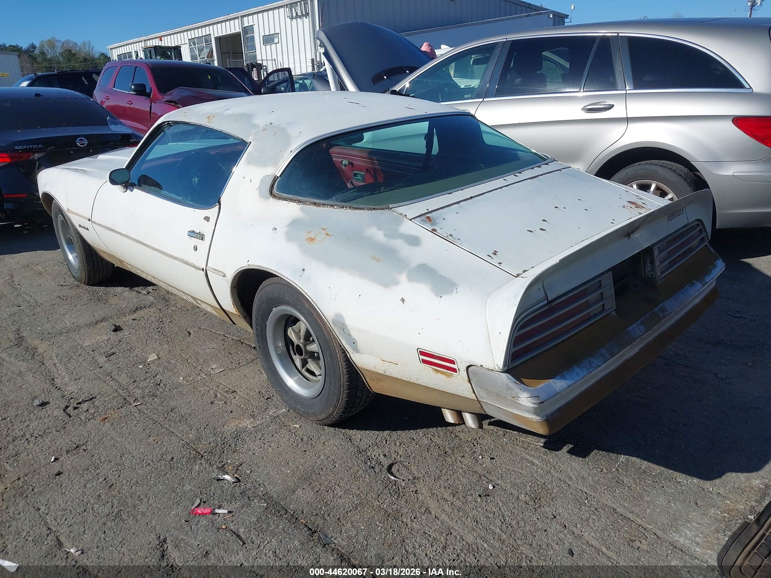 1978 Pontiac Firebird   White vin: 00002U87Z8N146985