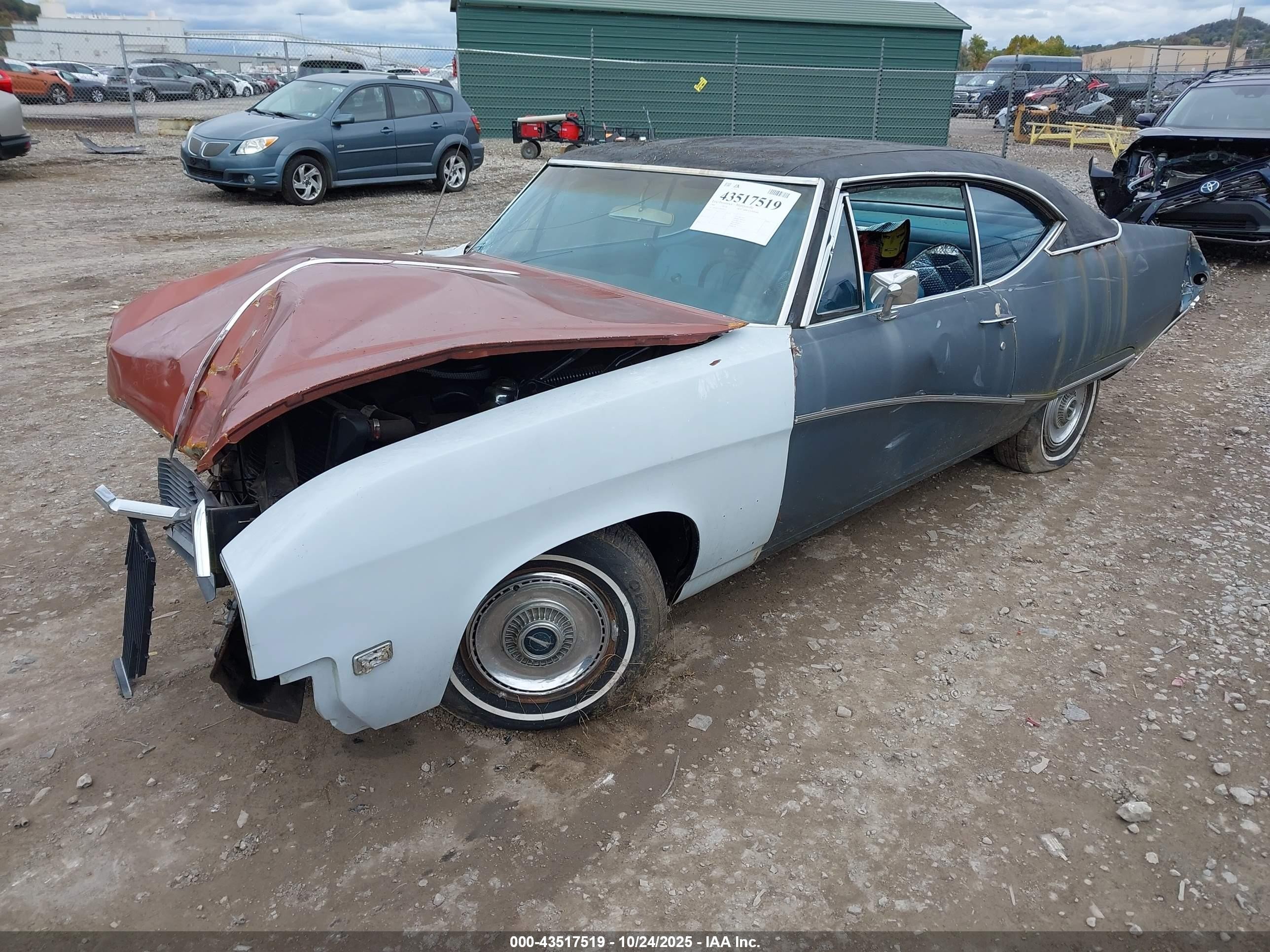 1968 Buick Skylark Custom   Синий vin: 444378H383925    