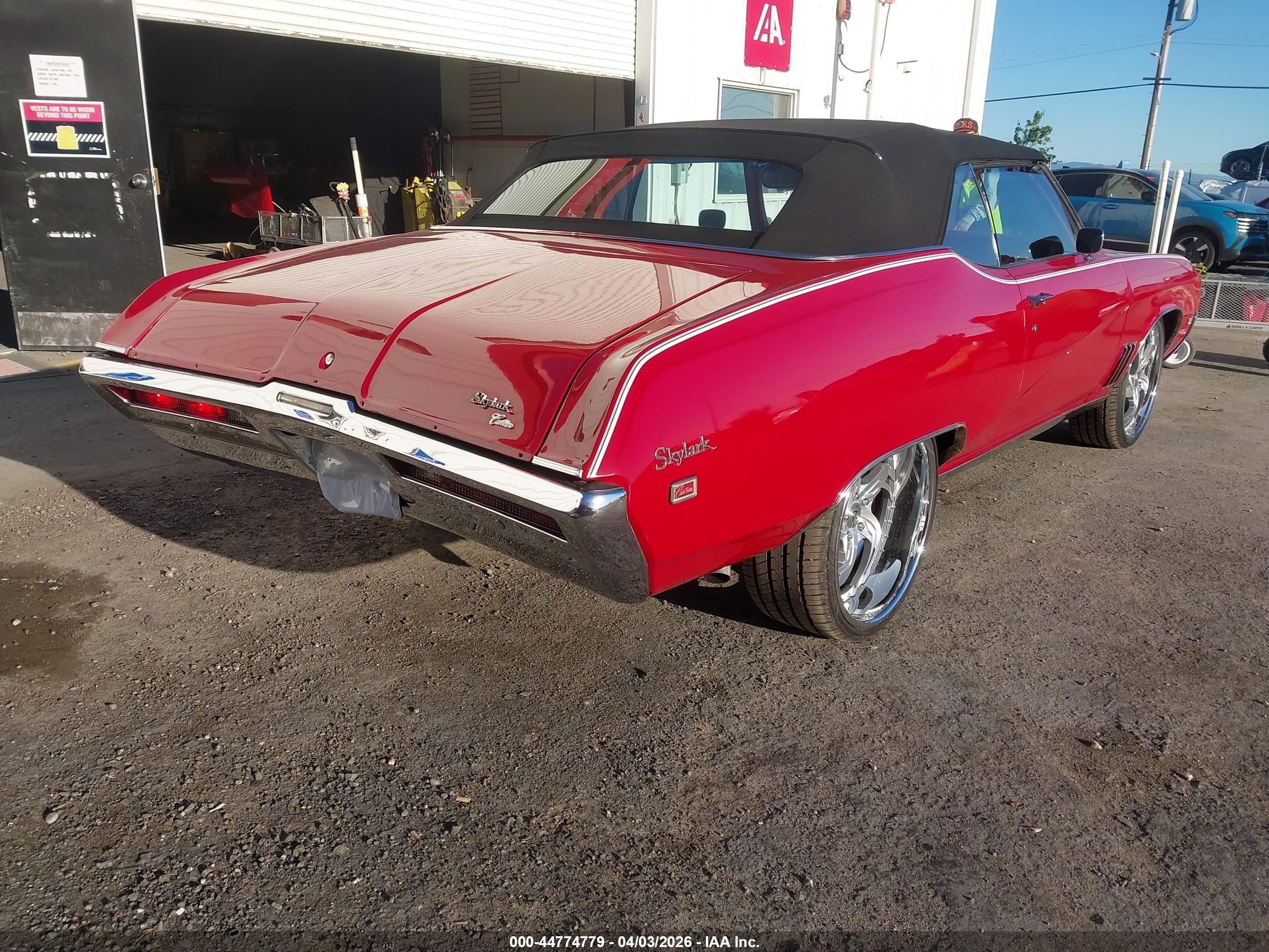 1969 Buick Skylark   Red vin: 0000444679Y228453