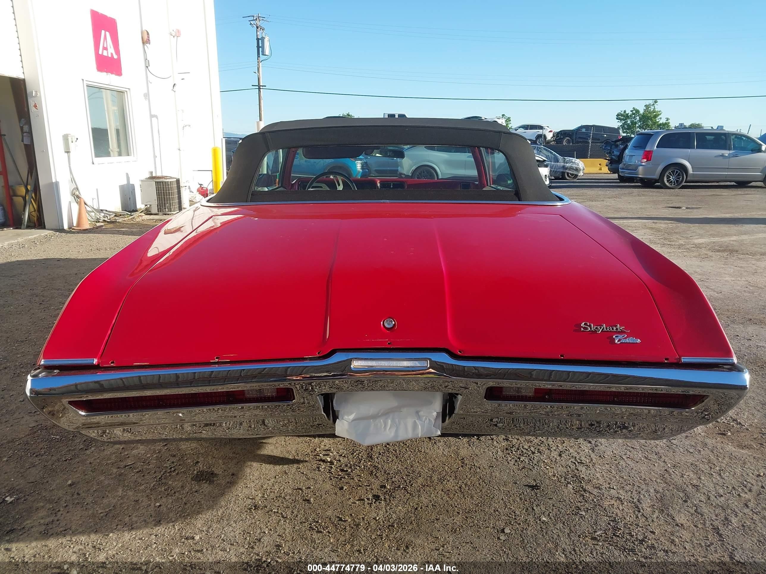 1969 Buick Skylark   Red vin: 0000444679Y228453