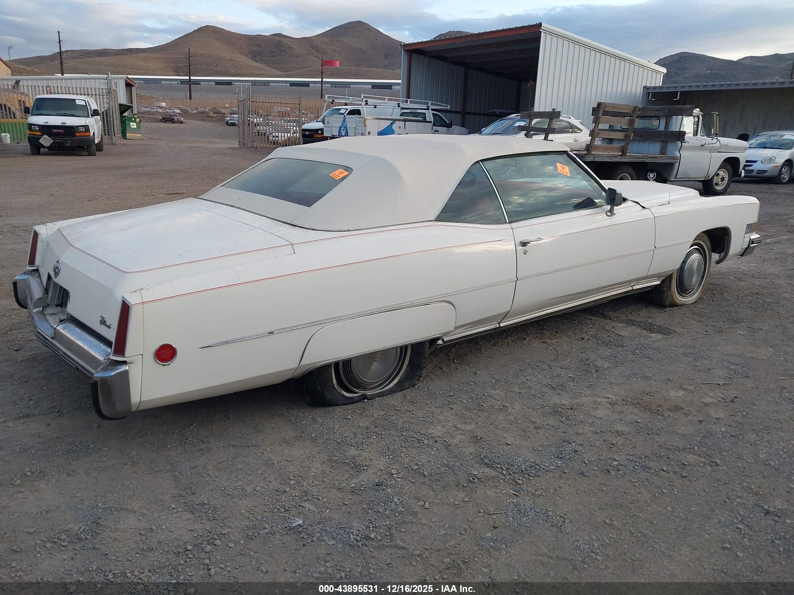 1973 Cadillac Eldorado   Белый vin: 00006L67S3Q430539