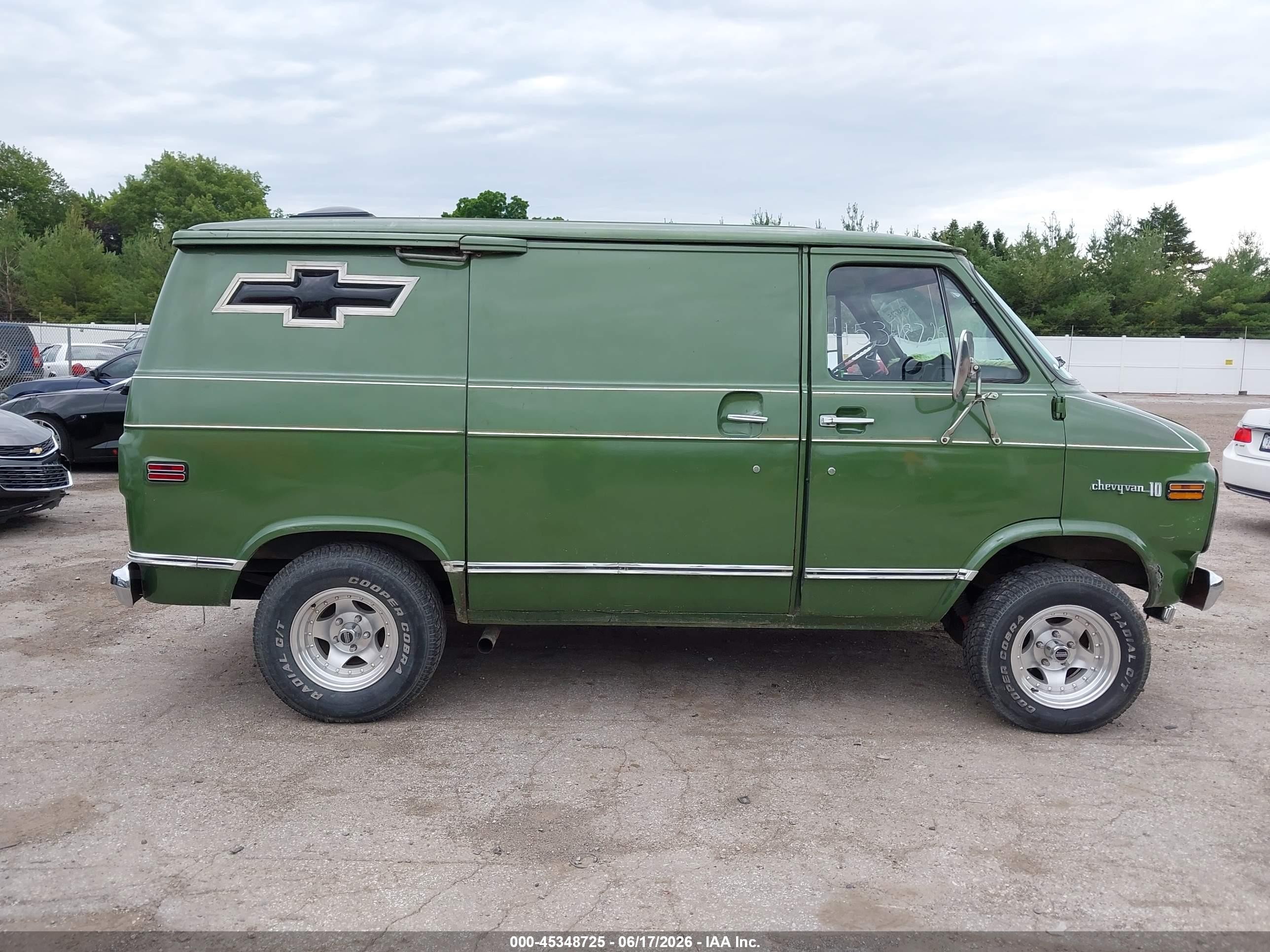 1976 Chevrolet G10 Green vin: 0000CGL156U110395