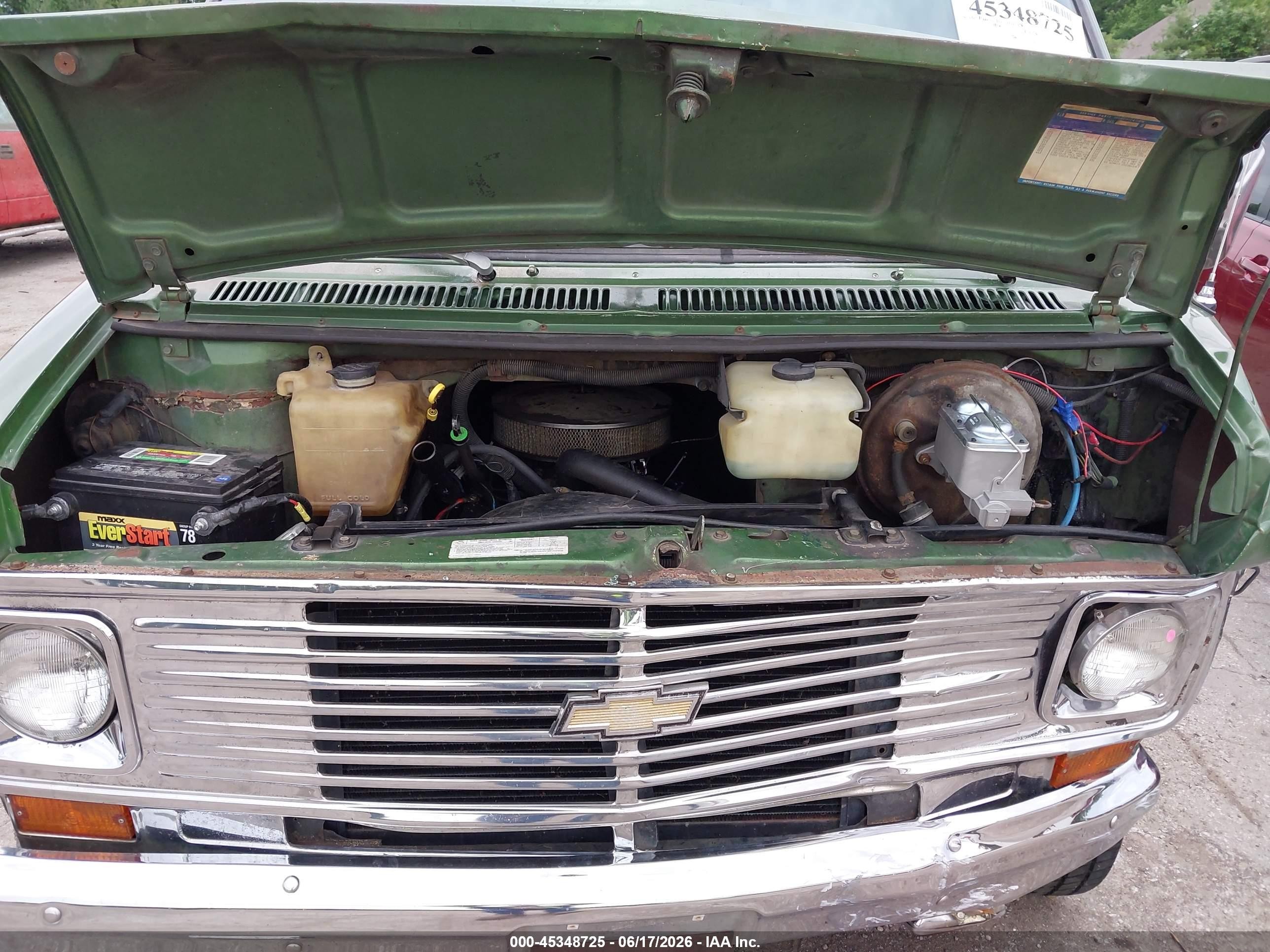 1976 Chevrolet G10 Green vin: 0000CGL156U110395