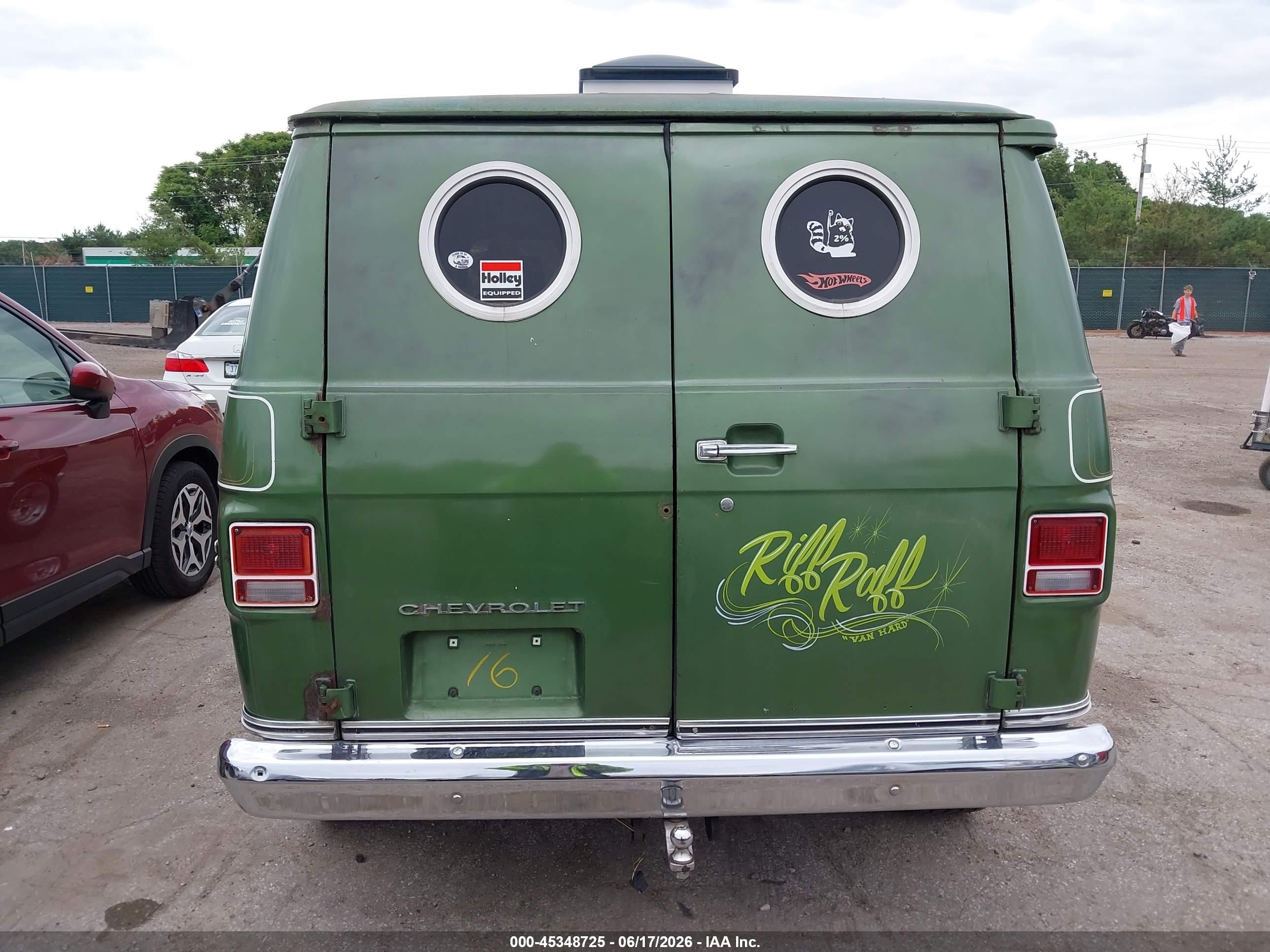 1976 Chevrolet G10 Green vin: 0000CGL156U110395