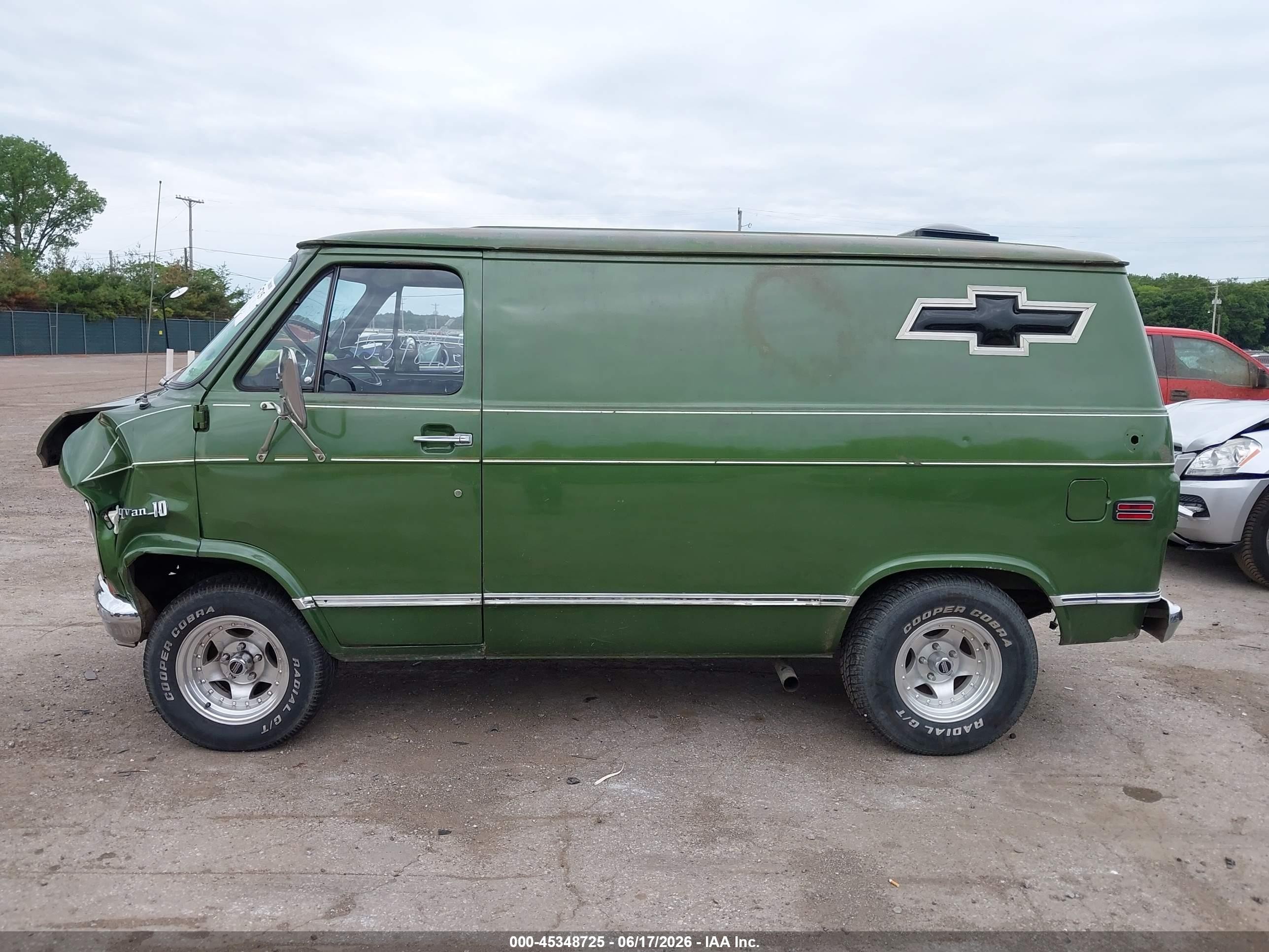 1976 Chevrolet G10 Green vin: 0000CGL156U110395