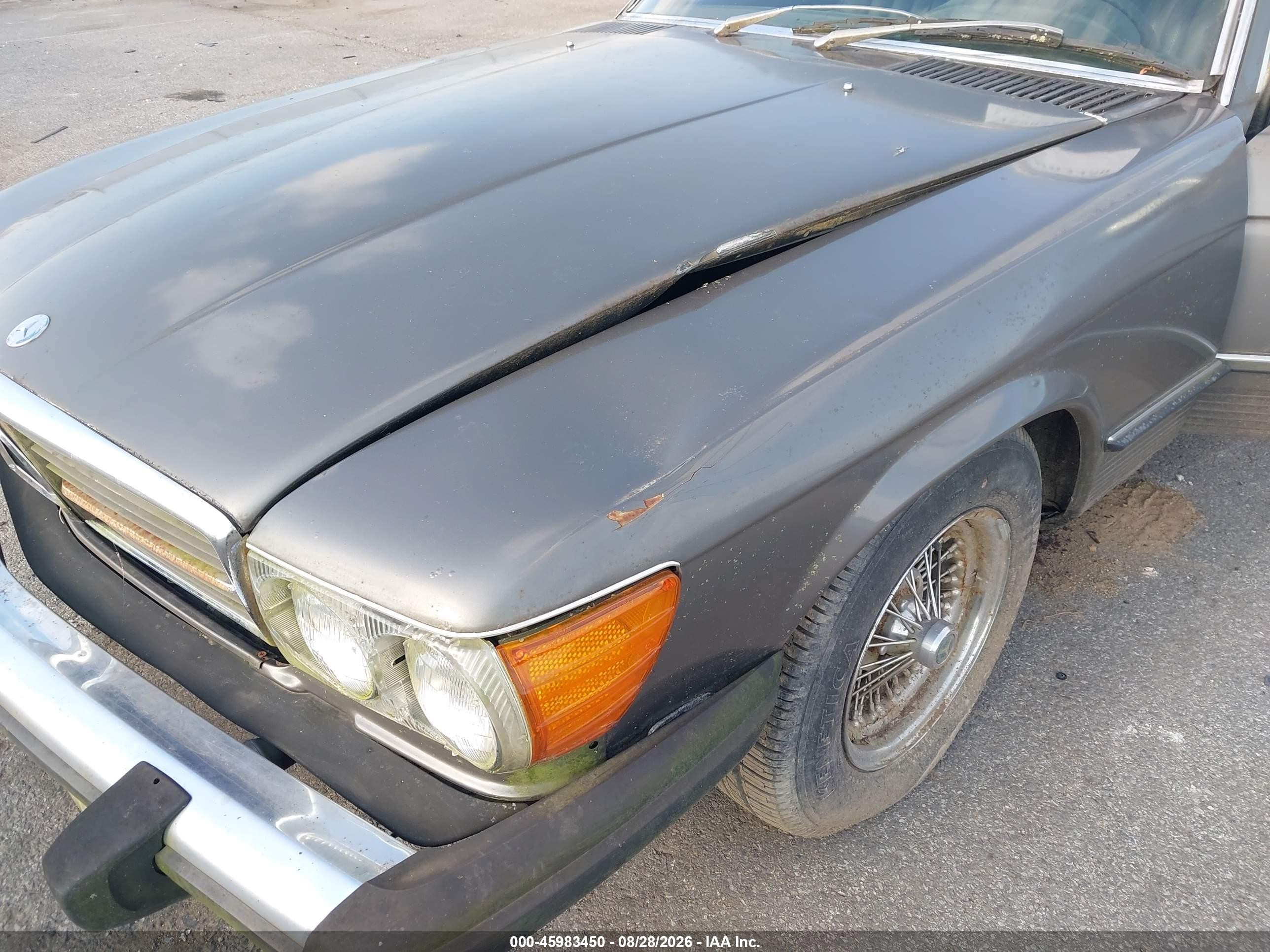1975 Mercedes-benz 450 Gray vin: 00010704412027191