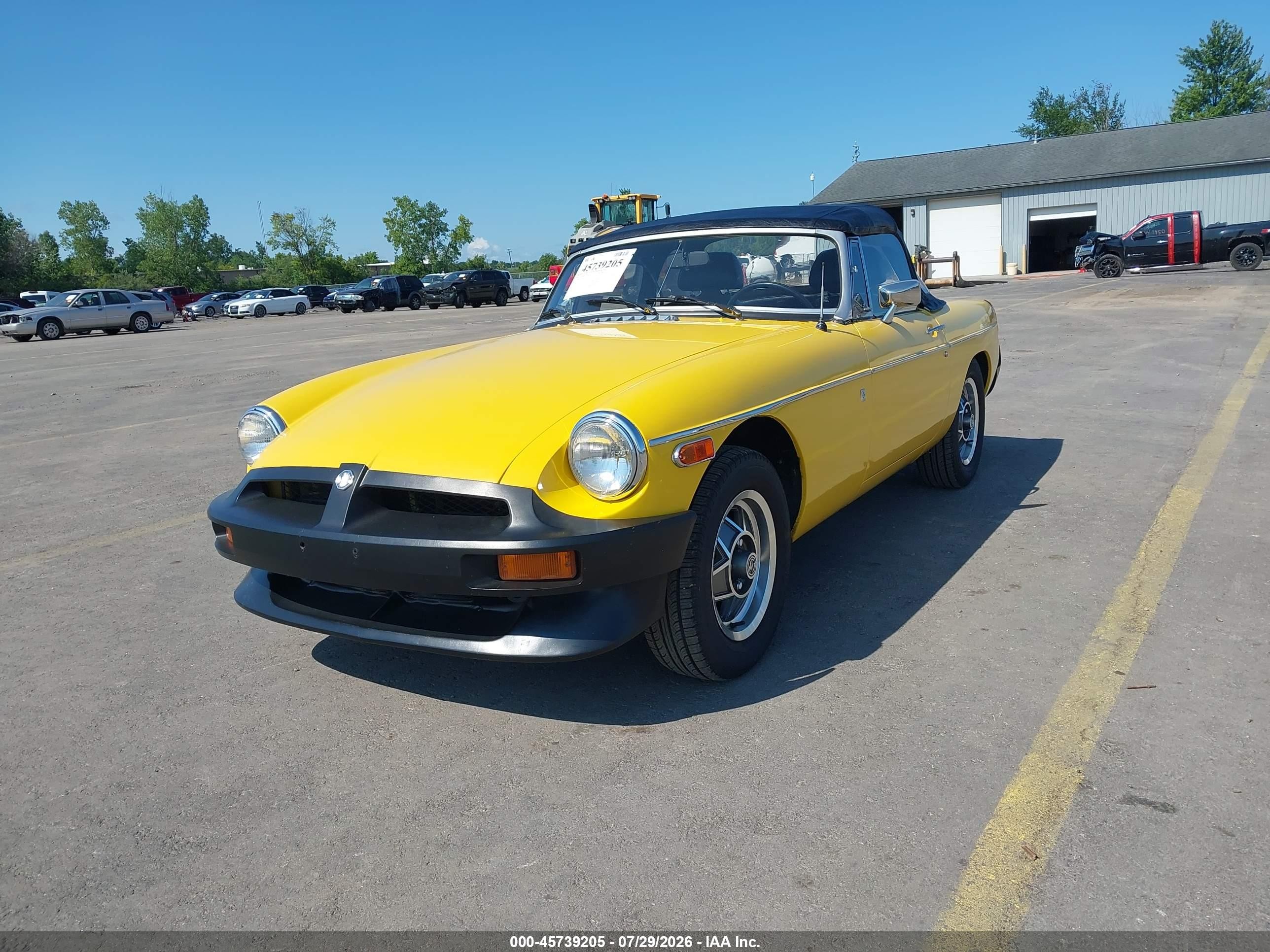 1980 Mg Mgb   Yellow vin: 000GVVDJ2AG514791