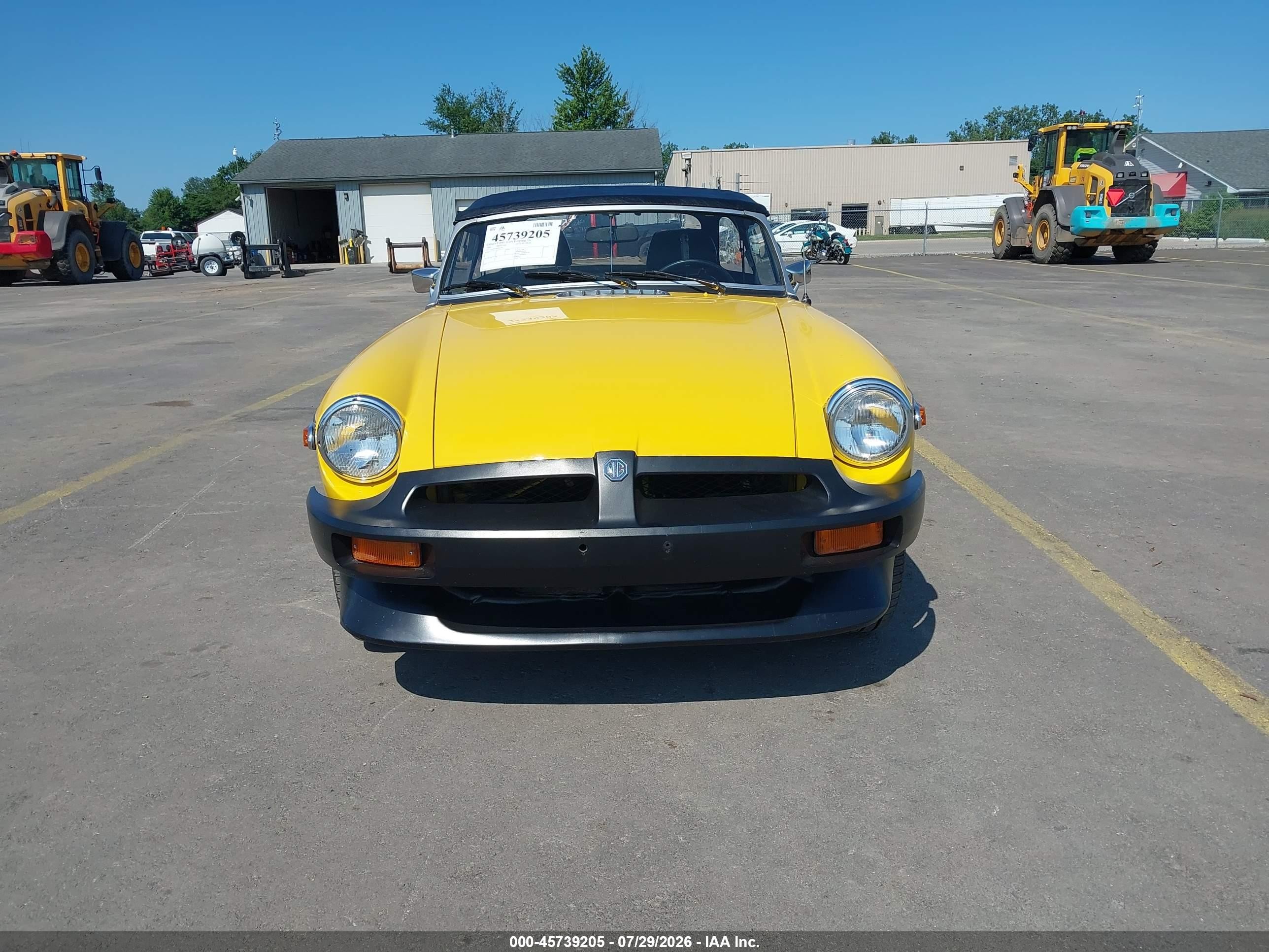 1980 Mg Mgb   Yellow vin: 000GVVDJ2AG514791