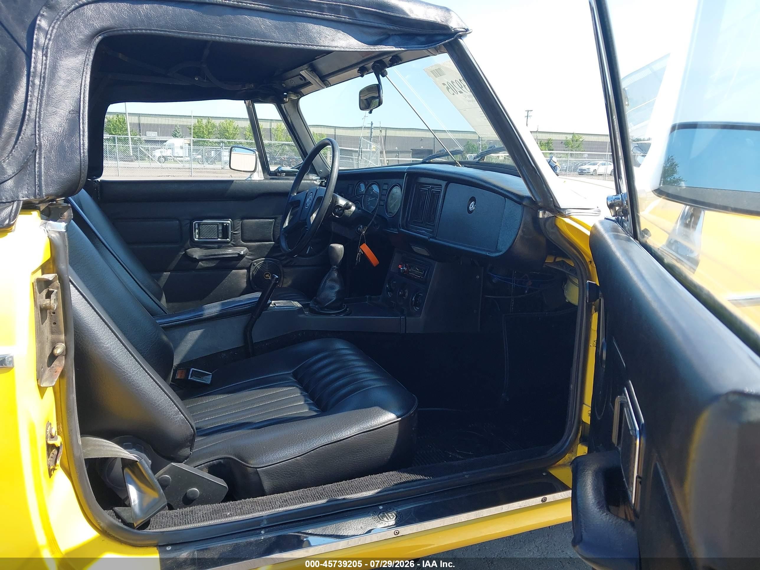 1980 Mg Mgb   Yellow vin: 000GVVDJ2AG514791