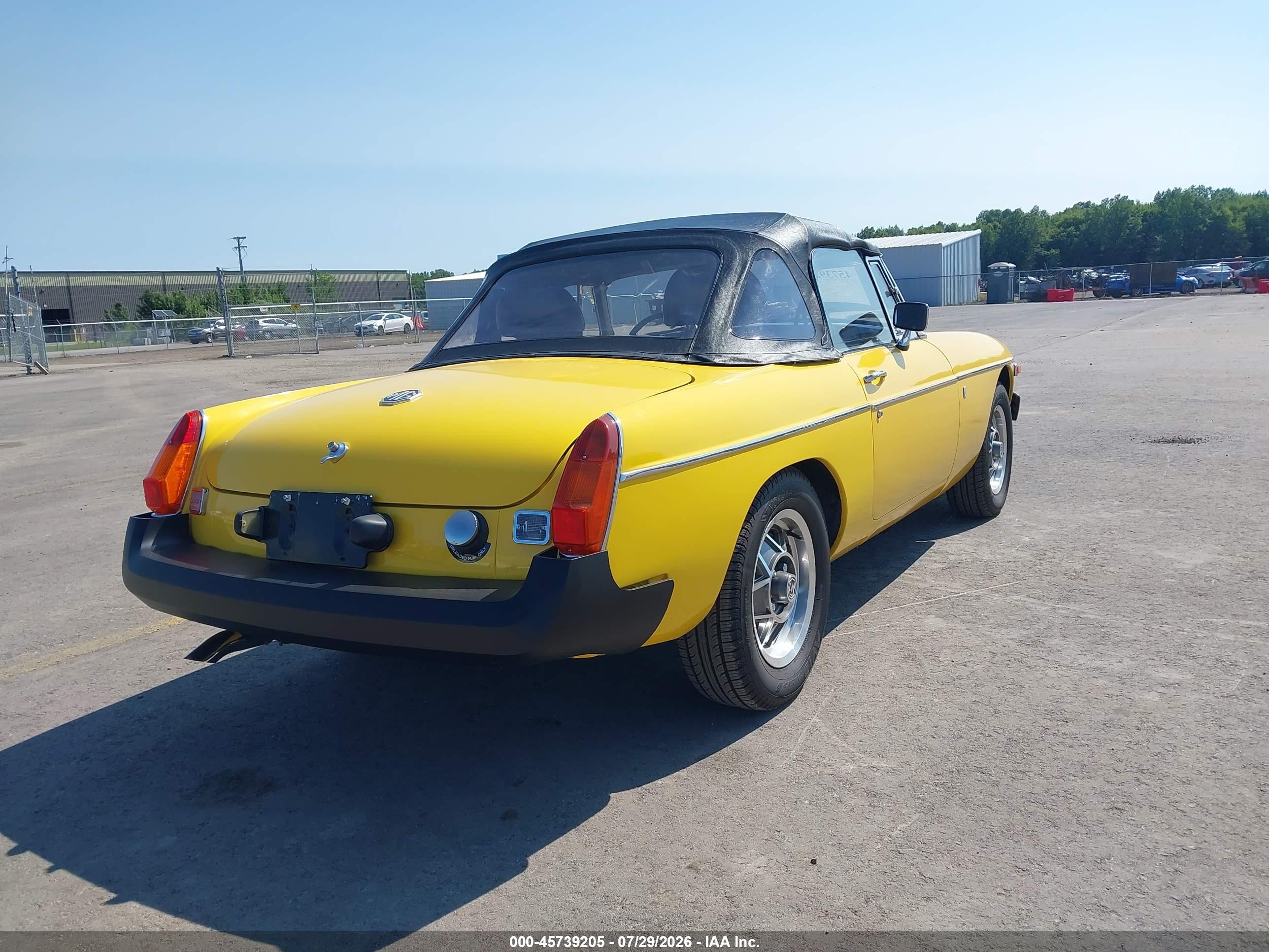1980 Mg Mgb   Yellow vin: 000GVVDJ2AG514791