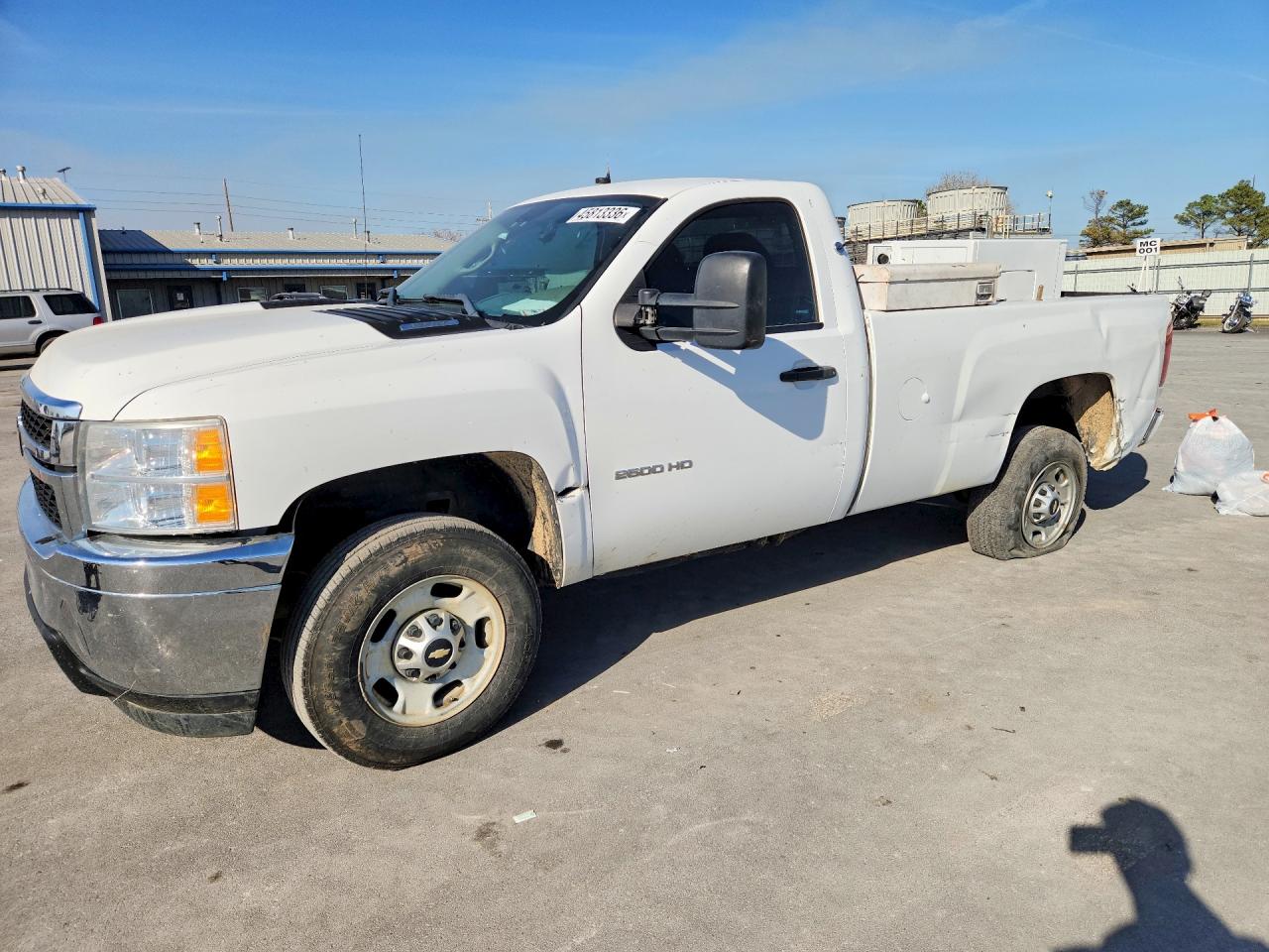 2012 Chevrolet Silverado C2500 Heavy Duty White vin: 0K0733085696