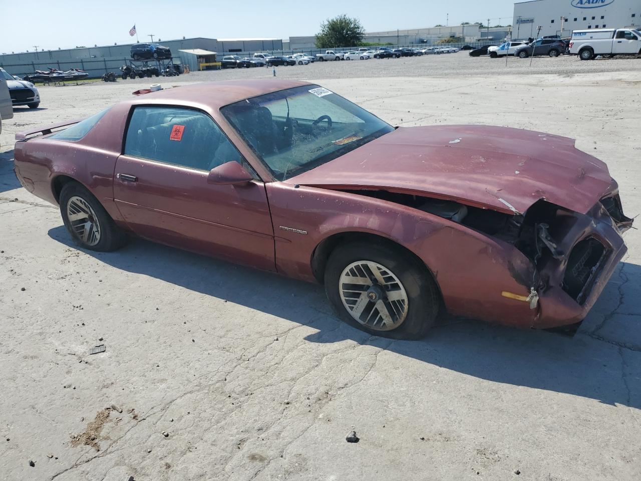 1989 Pontiac Firebird Maroon vin: 0K0980680704