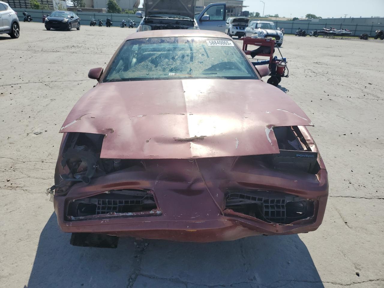 1989 Pontiac Firebird Maroon vin: 0K0980680704