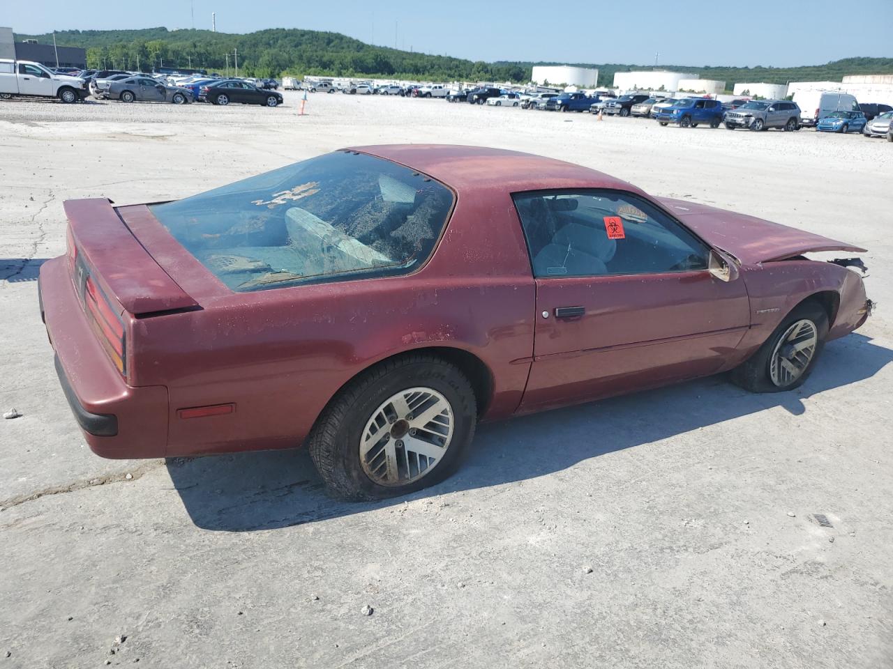 1989 Pontiac Firebird Maroon vin: 0K0980680704