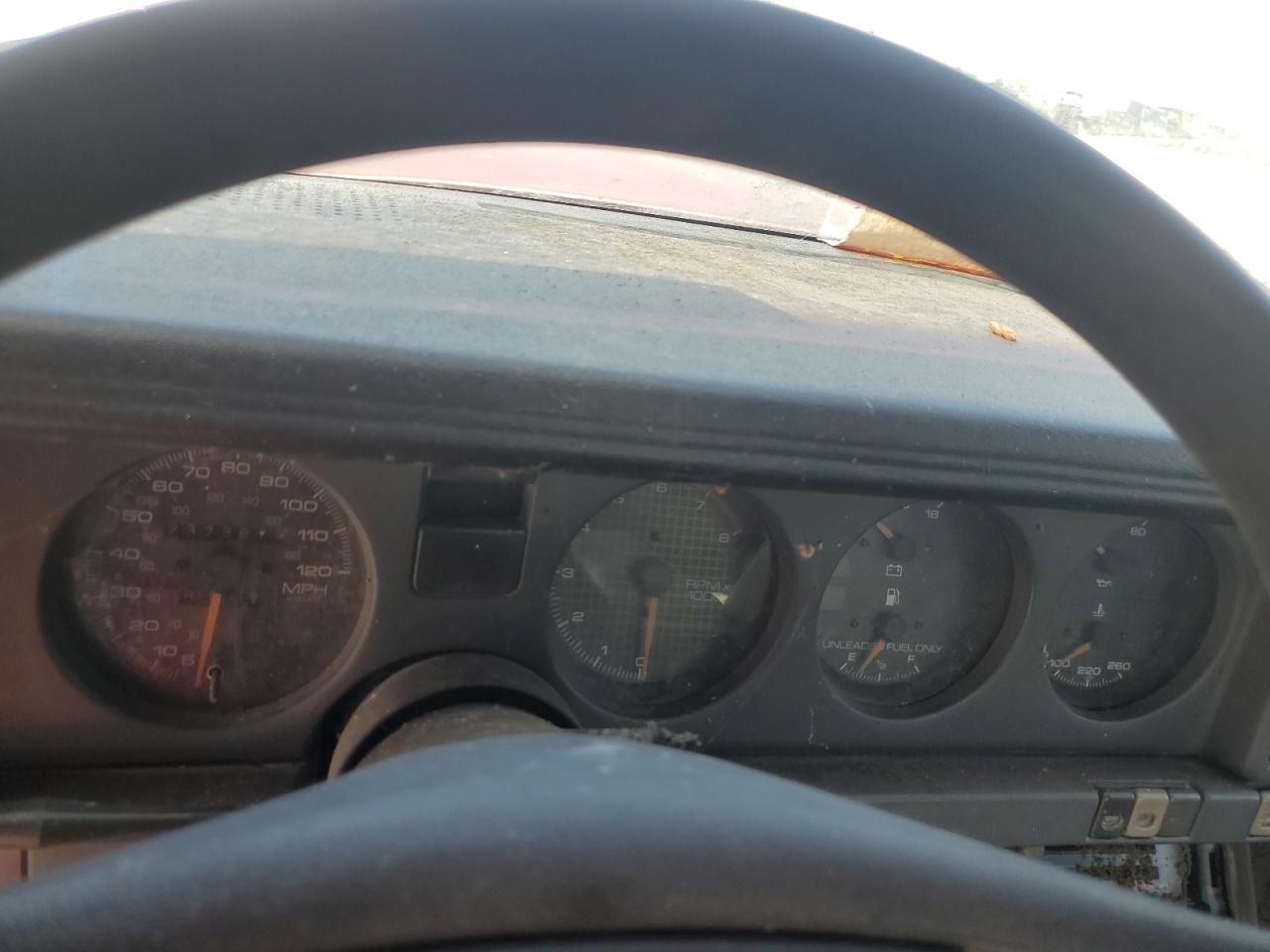 1989 Pontiac Firebird Maroon vin: 0K0980680704