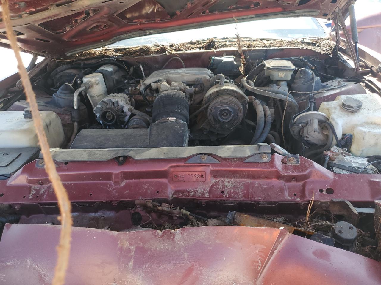 1989 Pontiac Firebird Maroon vin: 0K0980680704