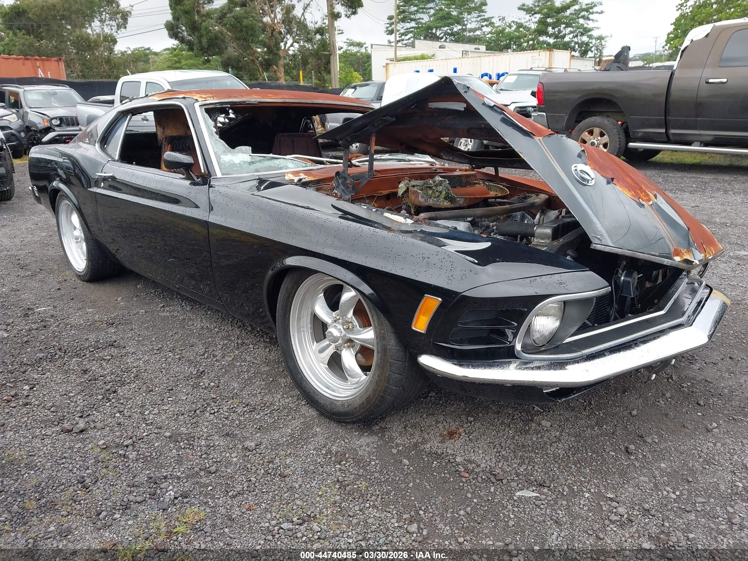 1970 Ford Mustang   Black vin: 0R05M120982      
