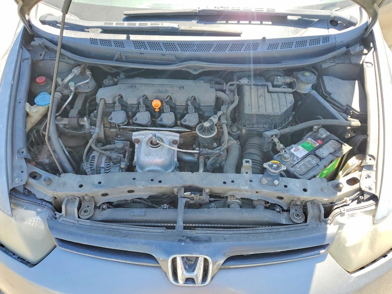 2007 Honda Civic Lx Gray vin: 2HGFG12637H537532
