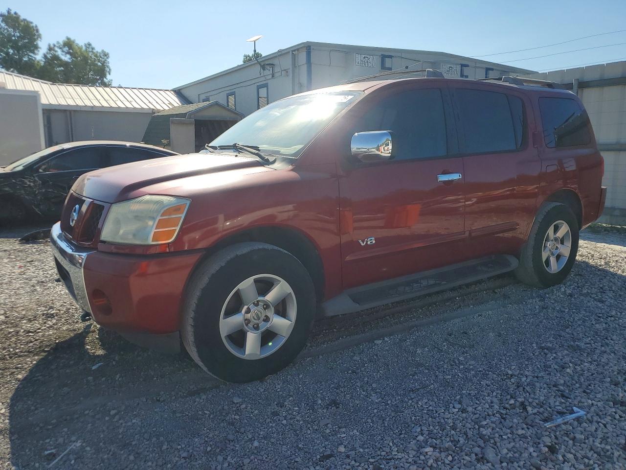 2007 Nissan Armada Se Maroon vin: 5N1AA08C47N712083