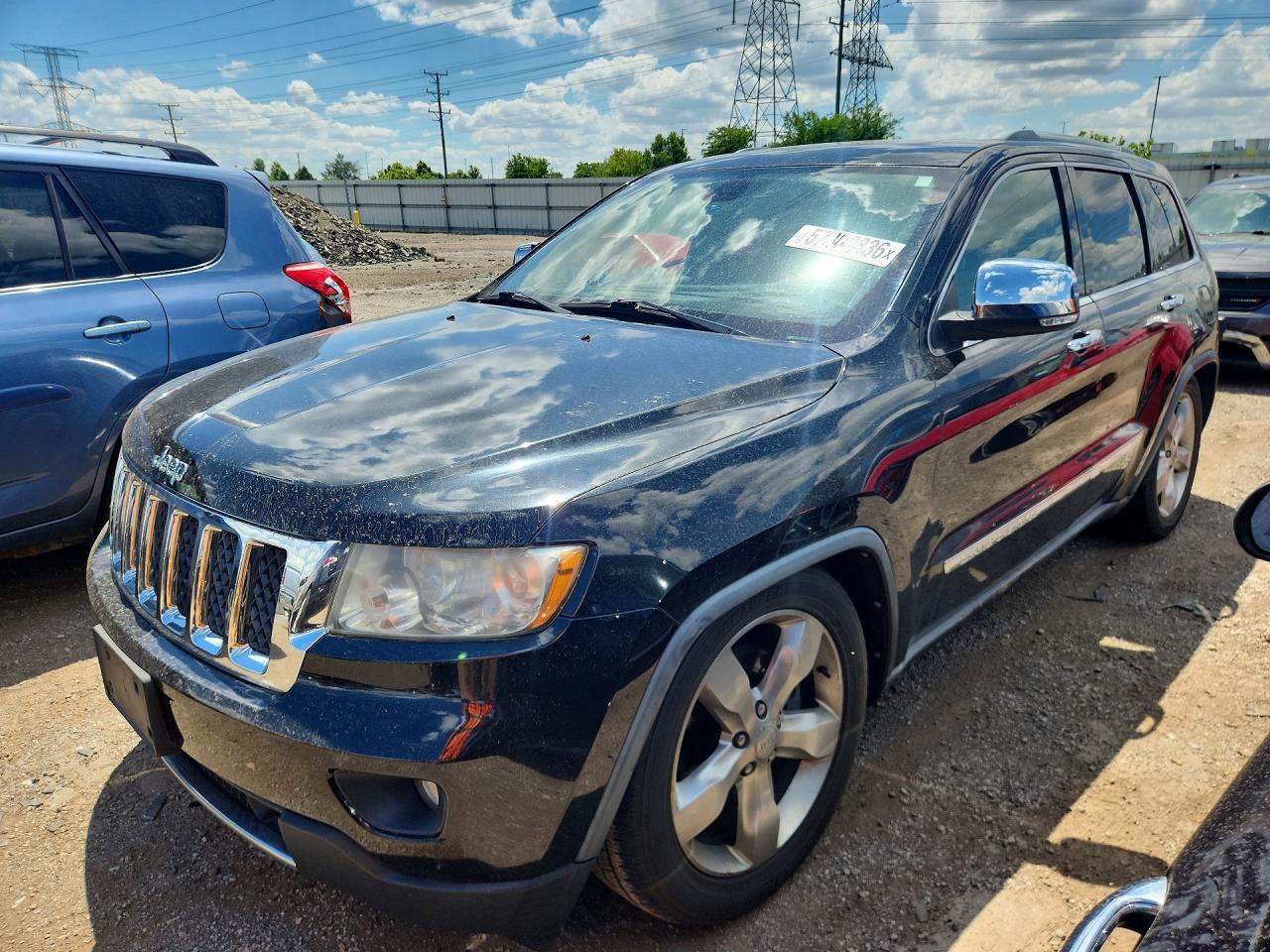 2012 Jeep Grand Cherokee Overland Black vin: 1C4RJFCT6CC141610