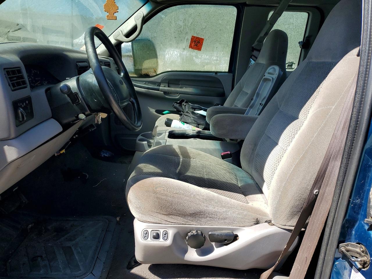2001 Ford F250 Super Duty Blue vin: 1FTNX21F01EA74197