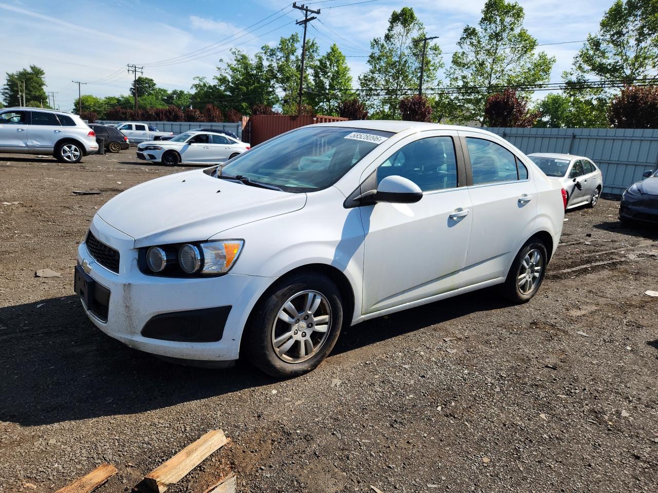2012 Chevrolet Sonic Lt White vin: 1G1JC5SH7C4105068