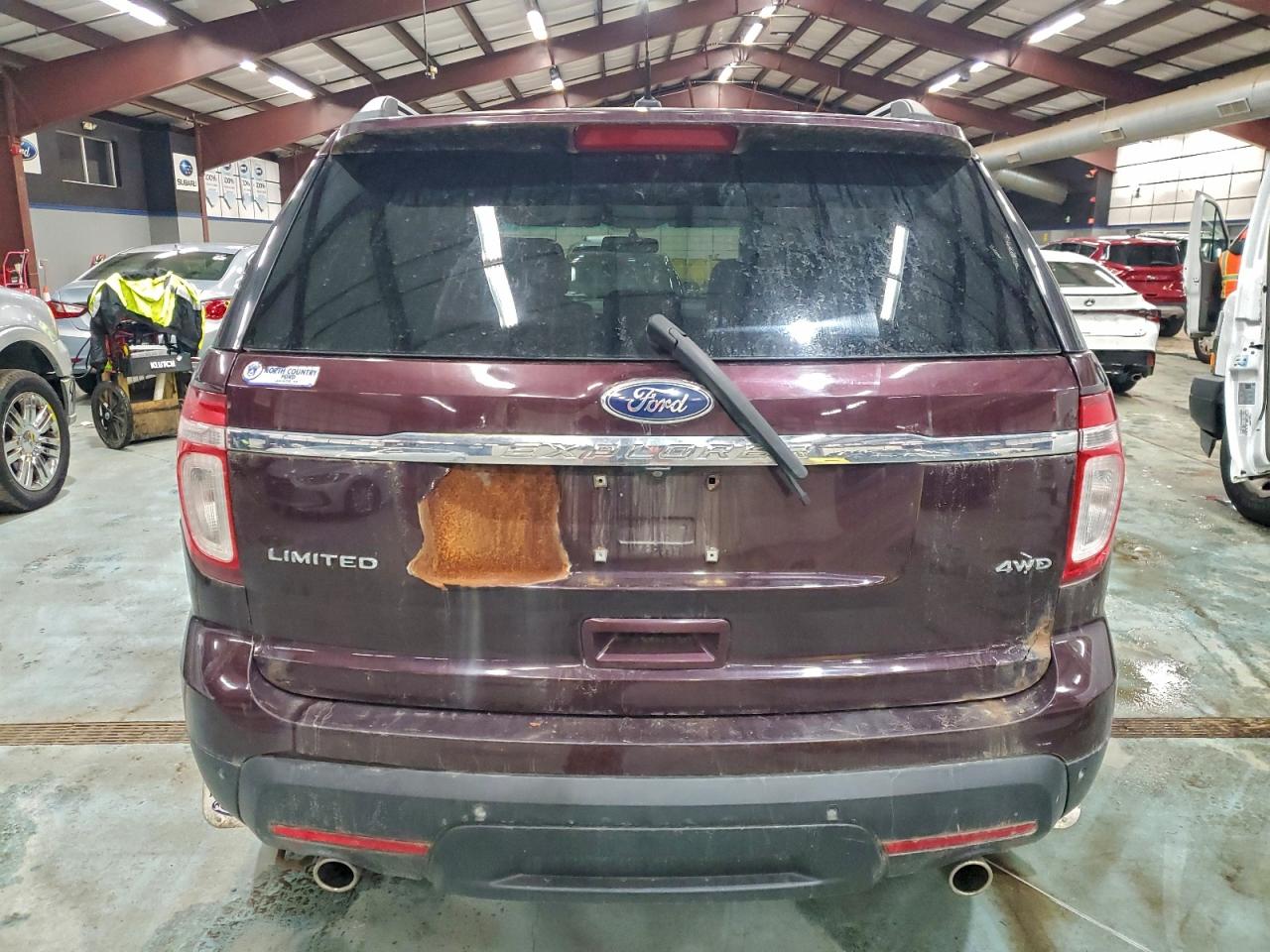 2011 Ford Explorer Limited Бордовый vin: 1FMHK8F87BGA26870