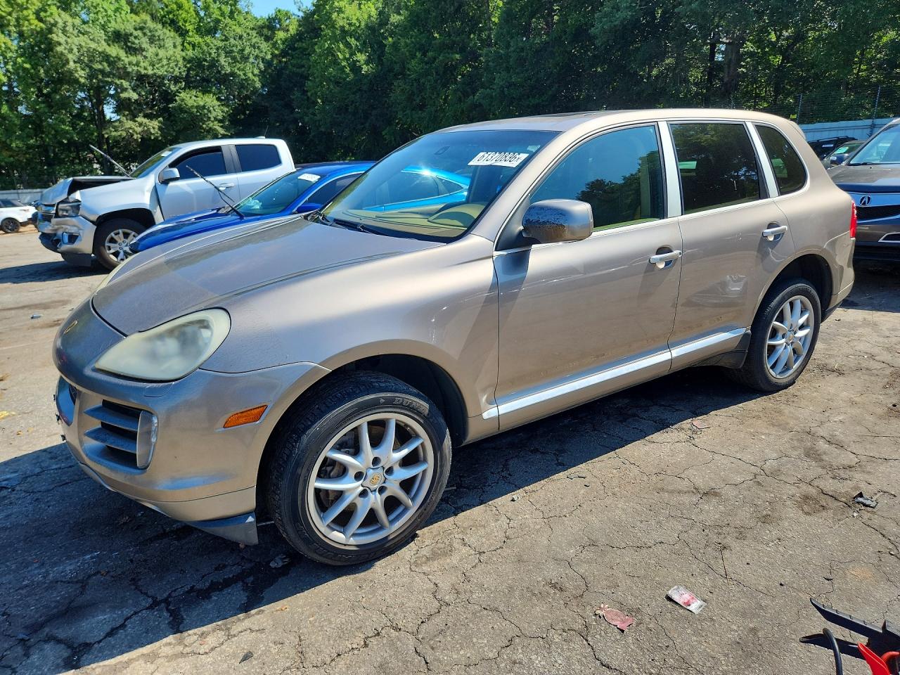 2008 Porsche Cayenne S Tan vin: WP1AB29P88LA34948