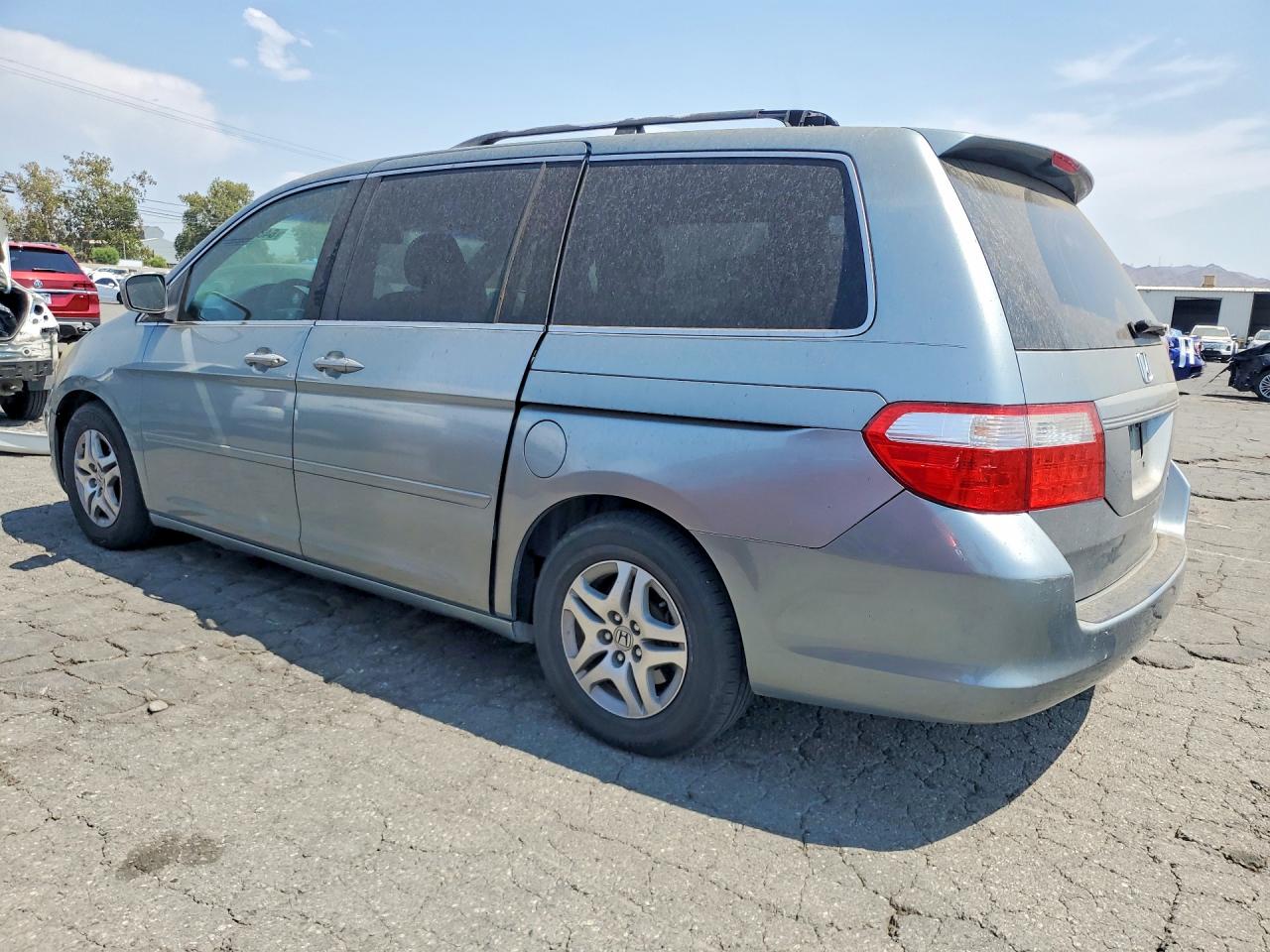 2005 Honda Odyssey Ex Gray vin: 5FNRL38475B080736