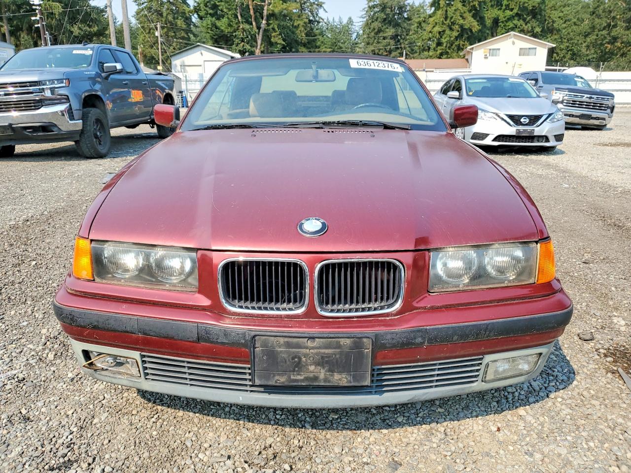 1994 Bmw 325 Ic Automatic Red vin: WBABJ6323RJD32950