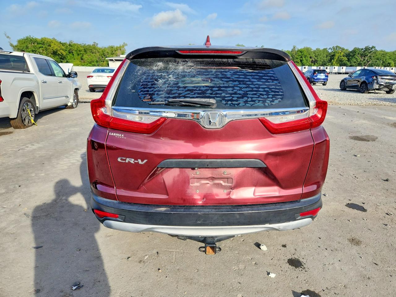 2018 Honda Cr-v Lx Red vin: 5J6RW5H32JL002991