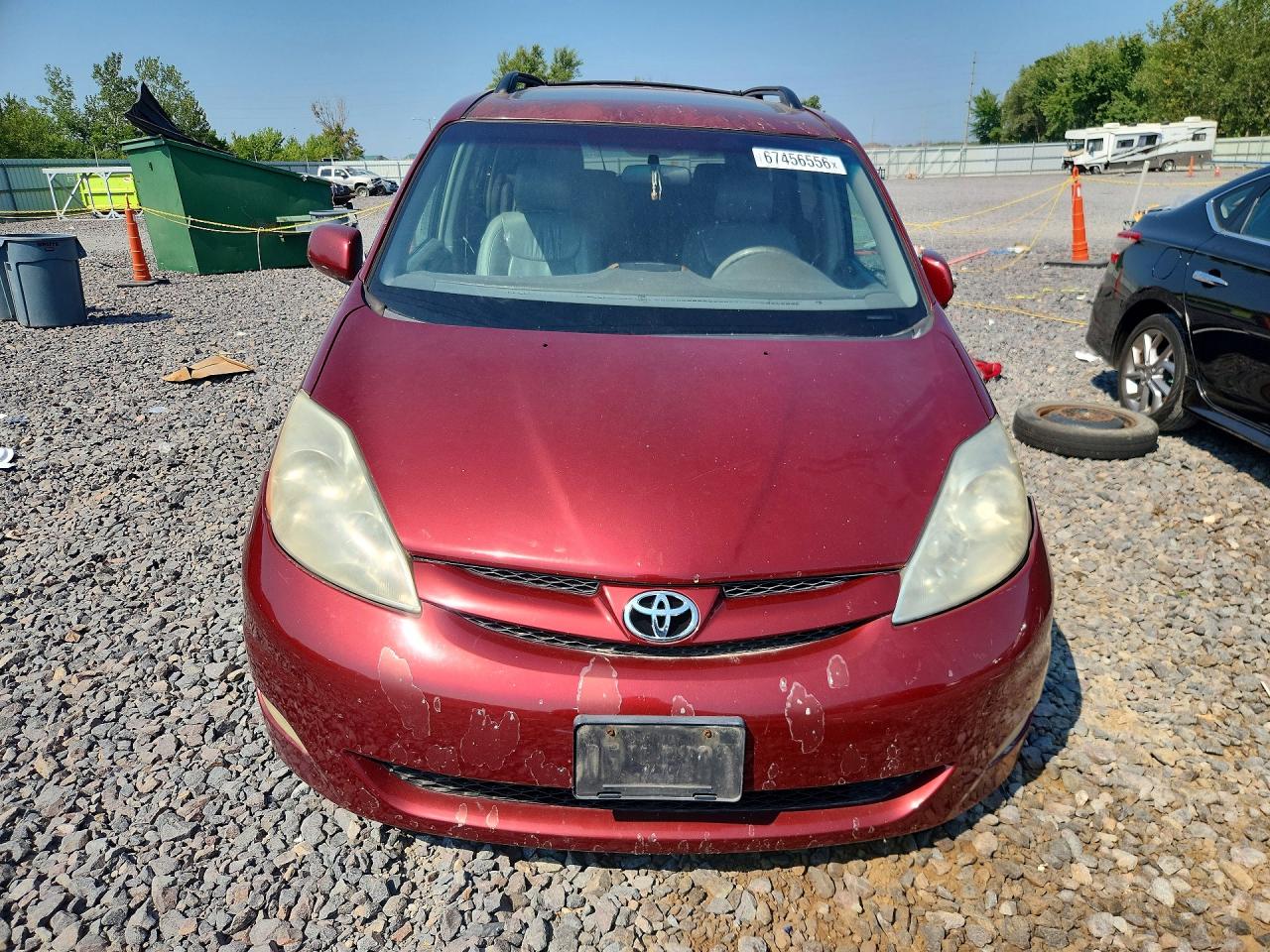 2008 Toyota Sienna Xle Темно-бордовый vin: 5TDZK22C48S169273