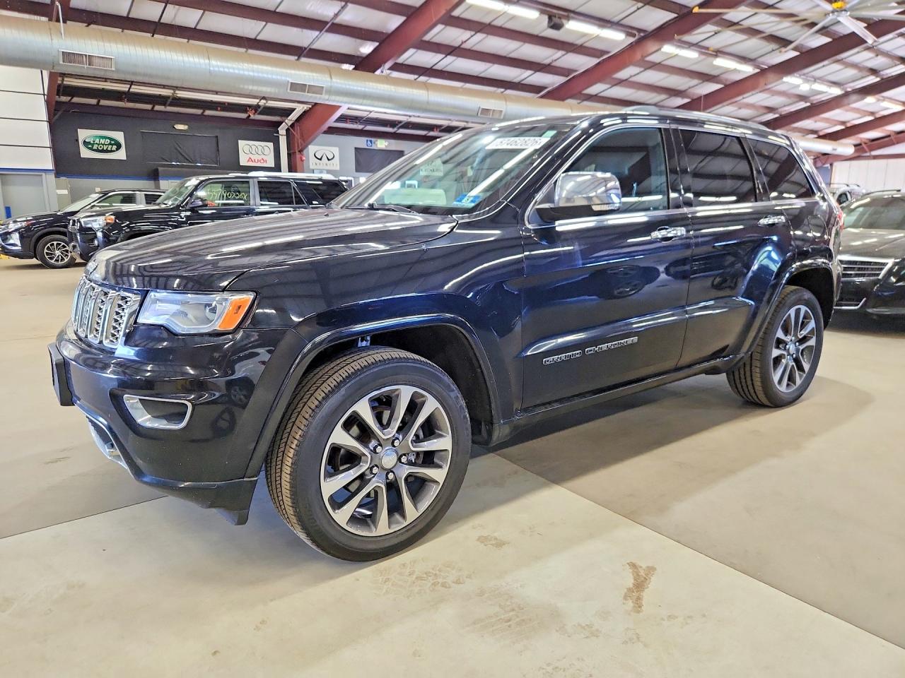2018 Jeep Grand Cherokee Overland Black vin: 1C4RJFCG3JC387871
