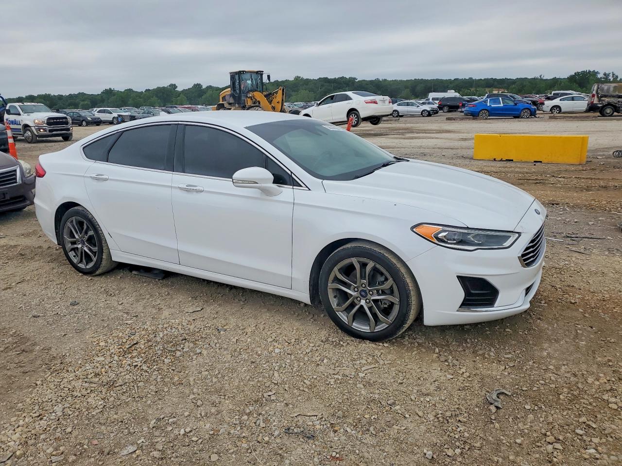 2019 Ford Fusion Sel White vin: 3FA6P0CD8KR265150