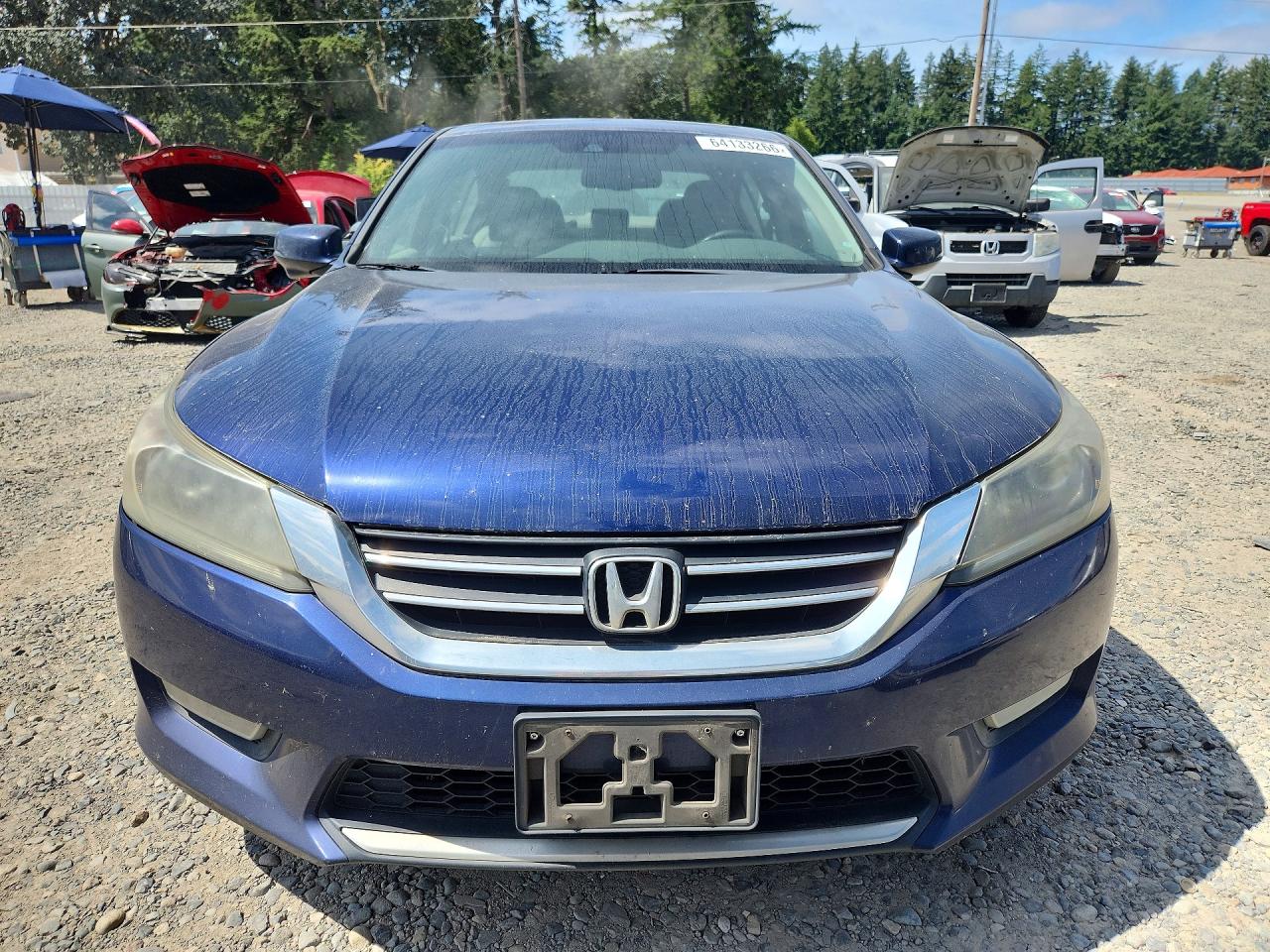 2013 Honda Accord Exl Blue vin: 1HGCR2F89DA156440