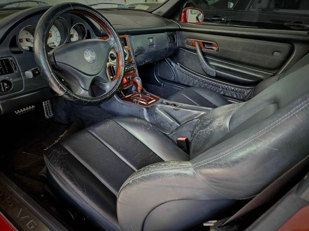 2001 Mercedes-benz Slk 320 Red vin: WDBKK65F01F181360