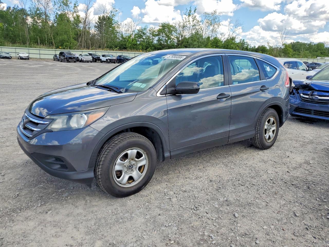2012 Honda Cr-v Lx Gray vin: 5J6RM4H31CL031790