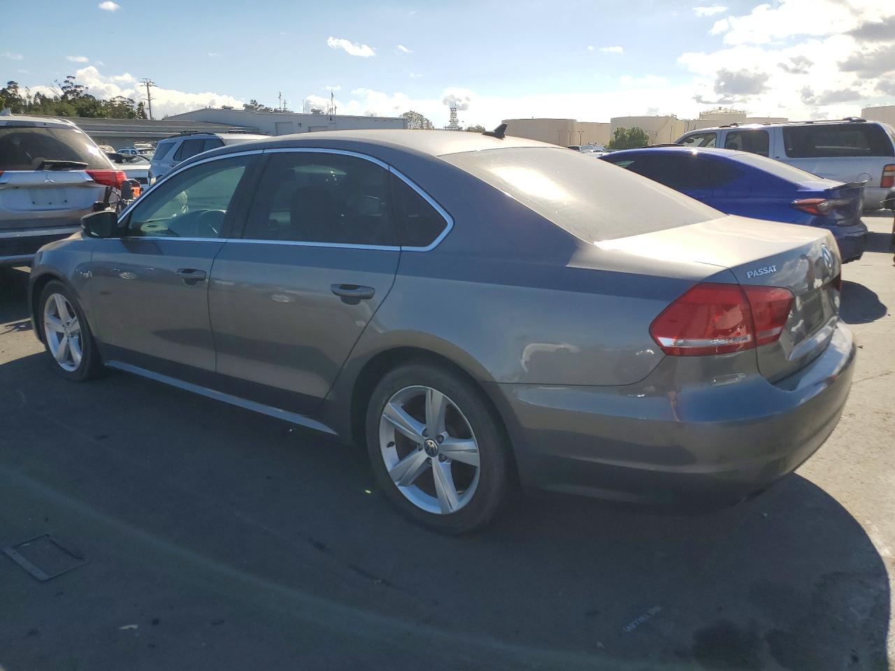 2012 Volkswagen Passat Se Gray vin: 1VWBN7A36CC078858