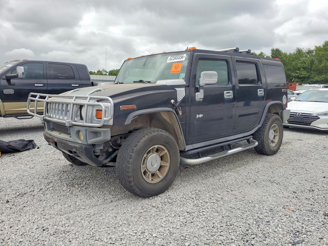 2007 Hummer H2 Black vin: 5GRGN23U07H101317