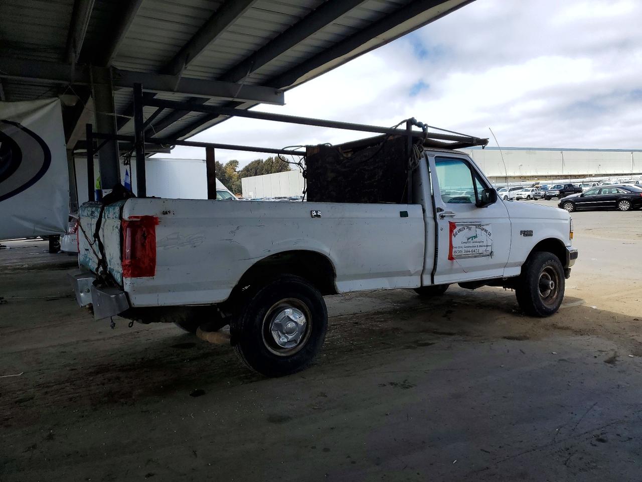 1996 Ford F250 White vin: 1FTHF26H9TEA64068
