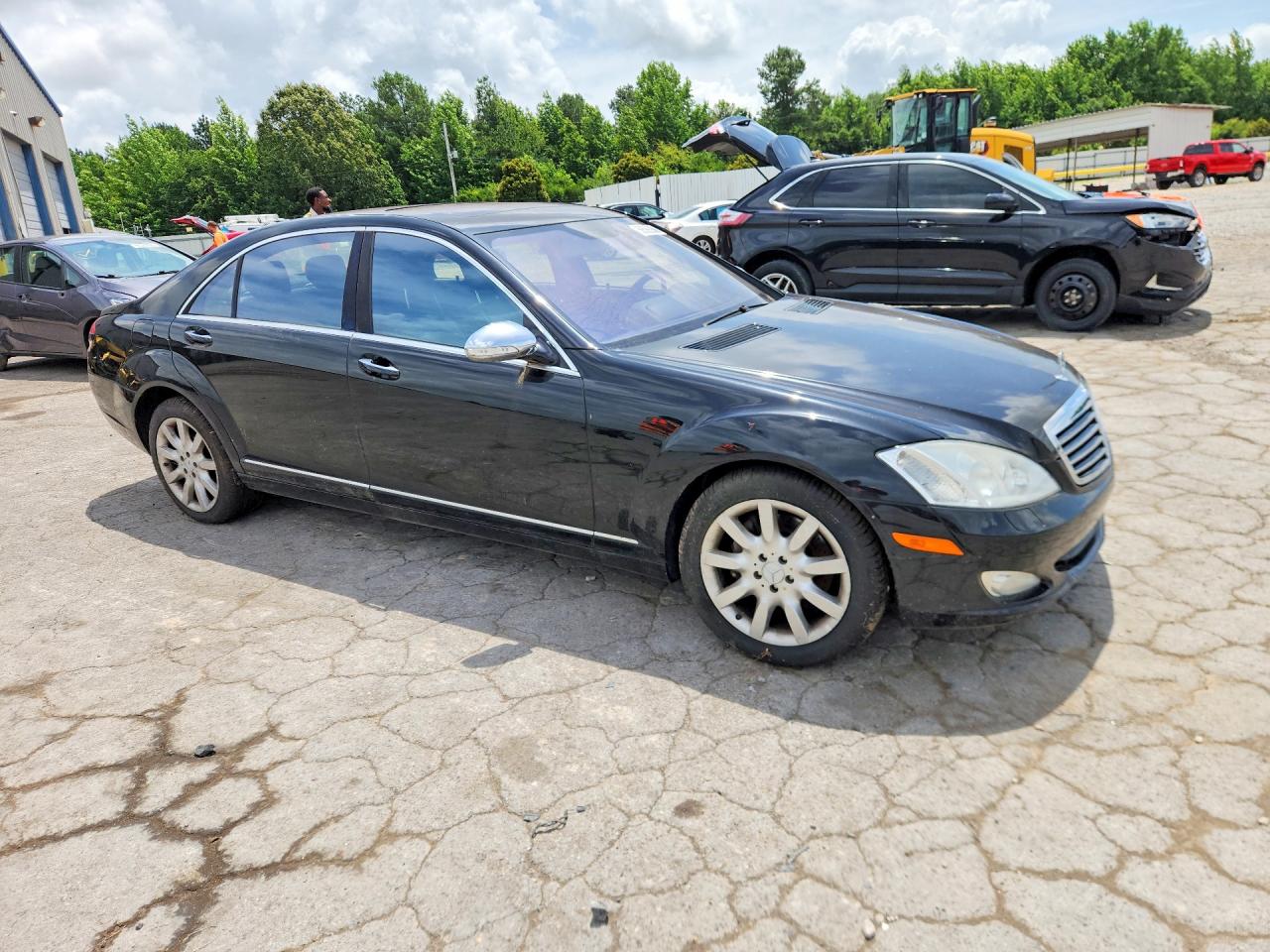 2007 Mercedes-benz S 550 Black vin: WDDNG71XX7A058083
