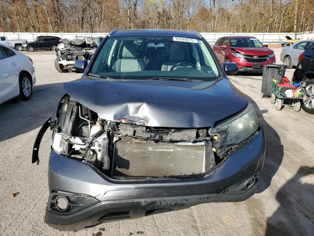 2012 Honda Cr-v Exl Gray vin: 2HKRM4H72CH629030