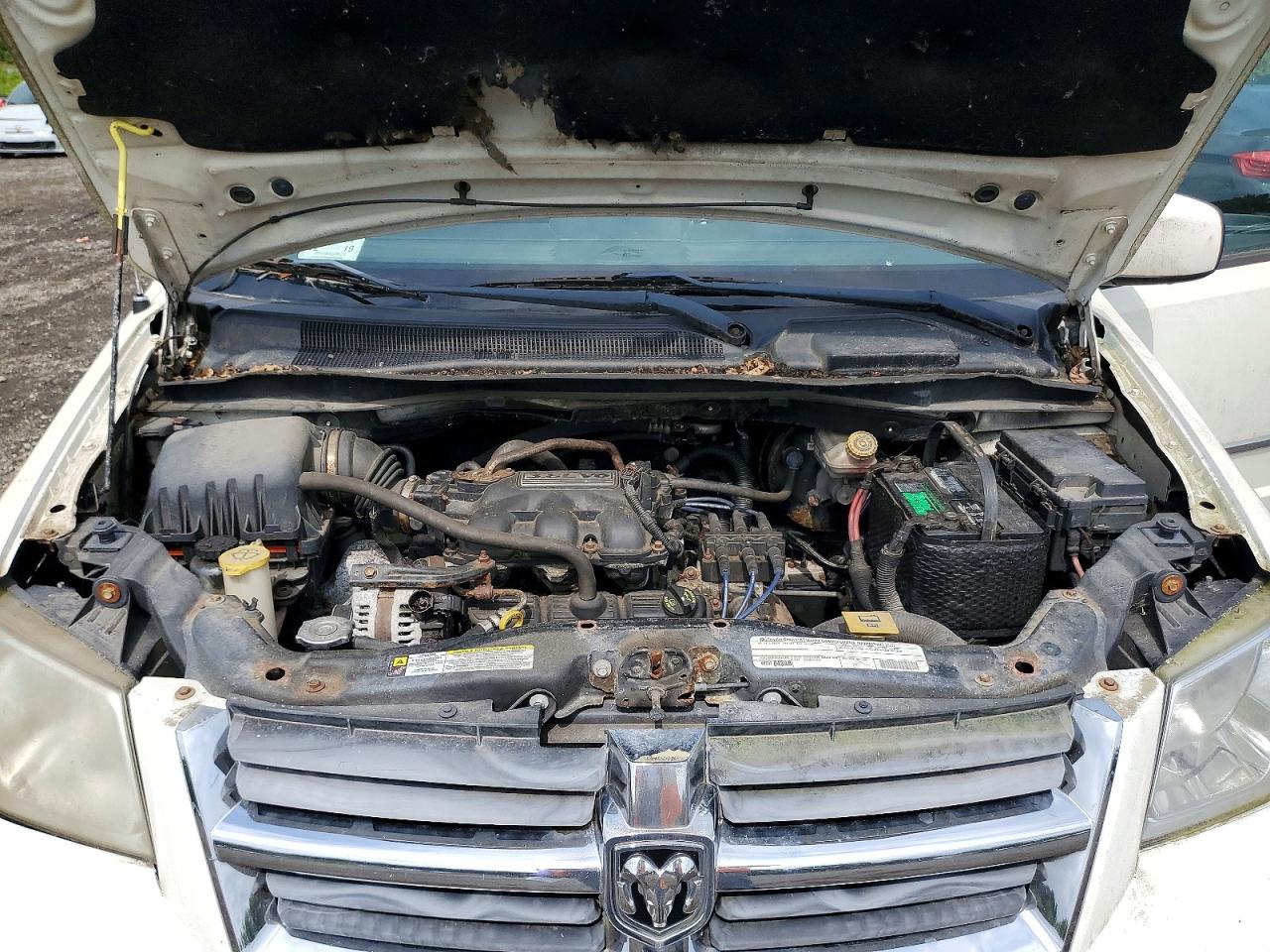 2010 Dodge Grand Caravan Sxt White vin: 2D4RN5D11AR459427
