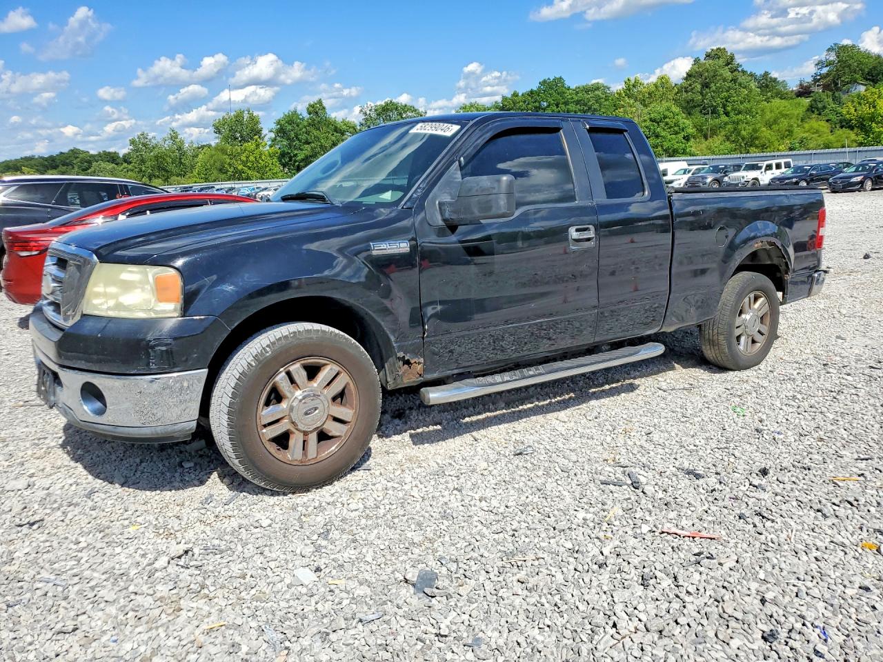 2008 Ford F150 Black vin: 1FTPX12V98FB91001
